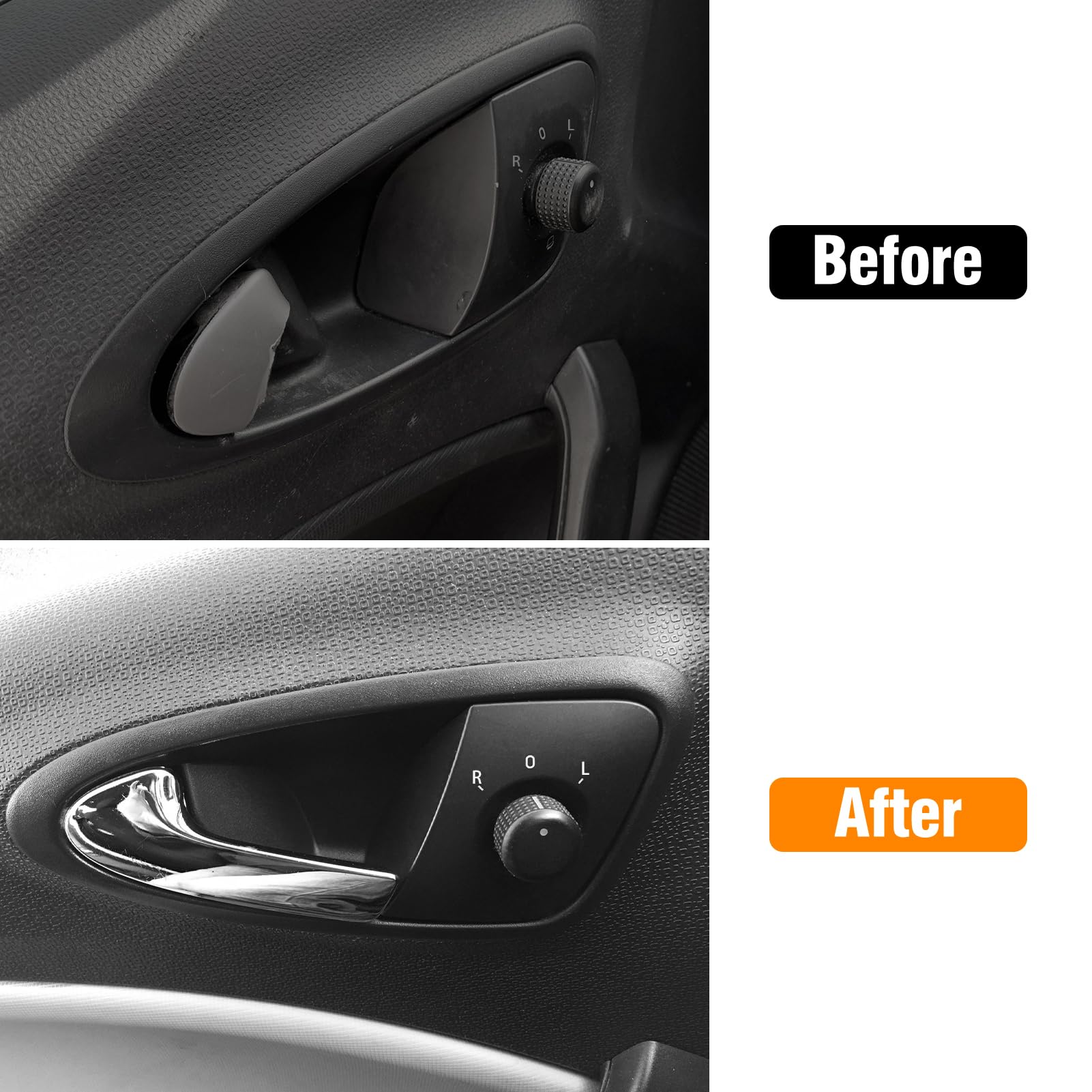 TTCR-II Compatible con Manija Puerta Interior SEAT IBIZA IV 2009 2010 2011 2012 2013 2014 2015 2016 2017, 6J1837113A Lado Conductor Reemplazar Tirador Interior Puerta SEAT IBIZA-Izquierda