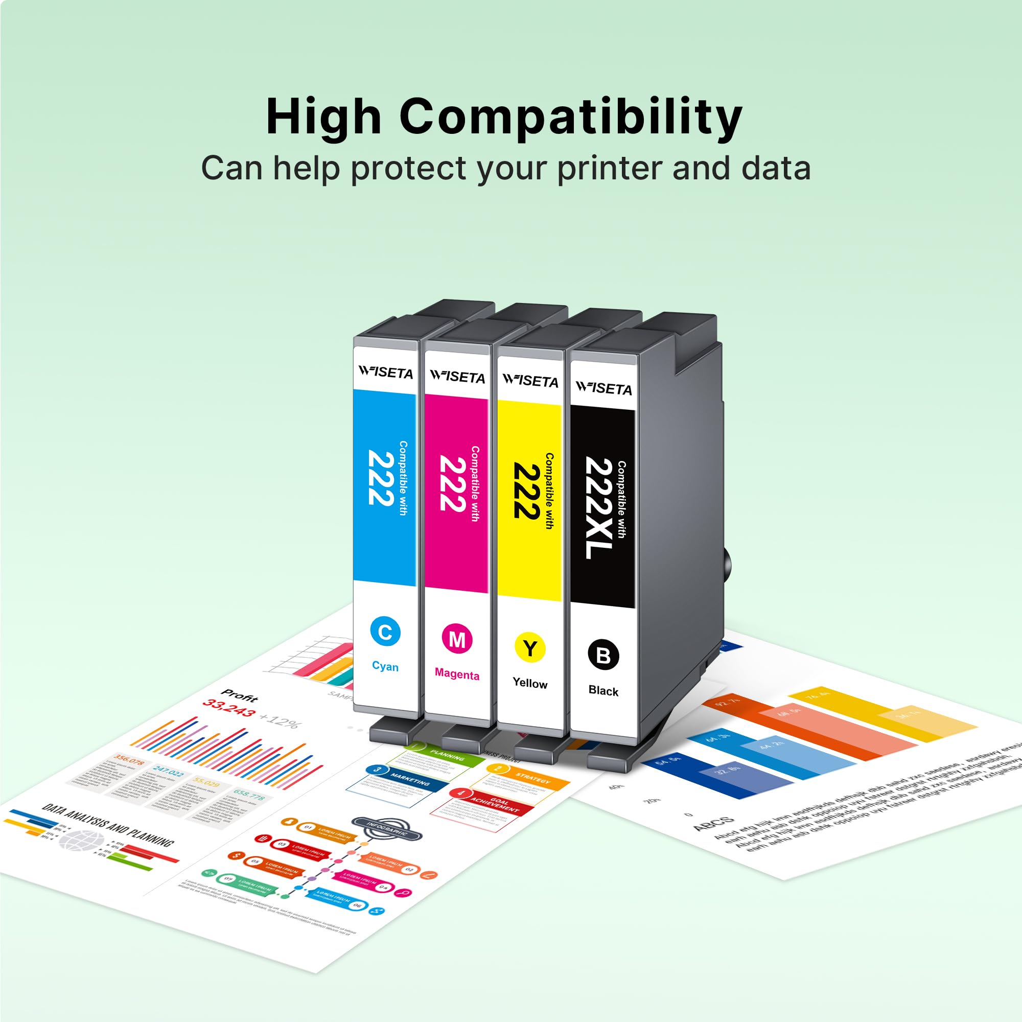 302XL Ink Replacement Remanufactured for T302 Ink Cartridges 5 Pack — view 5