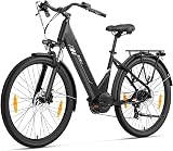 Touroll Bicicletta elettrica Urbano 3,con freno a disco idraulico, Motore Centrale 70 NM, Batteria Rimovibile 13Ah, Autonomia di 120km, bicicletta elettrica uom - 1
