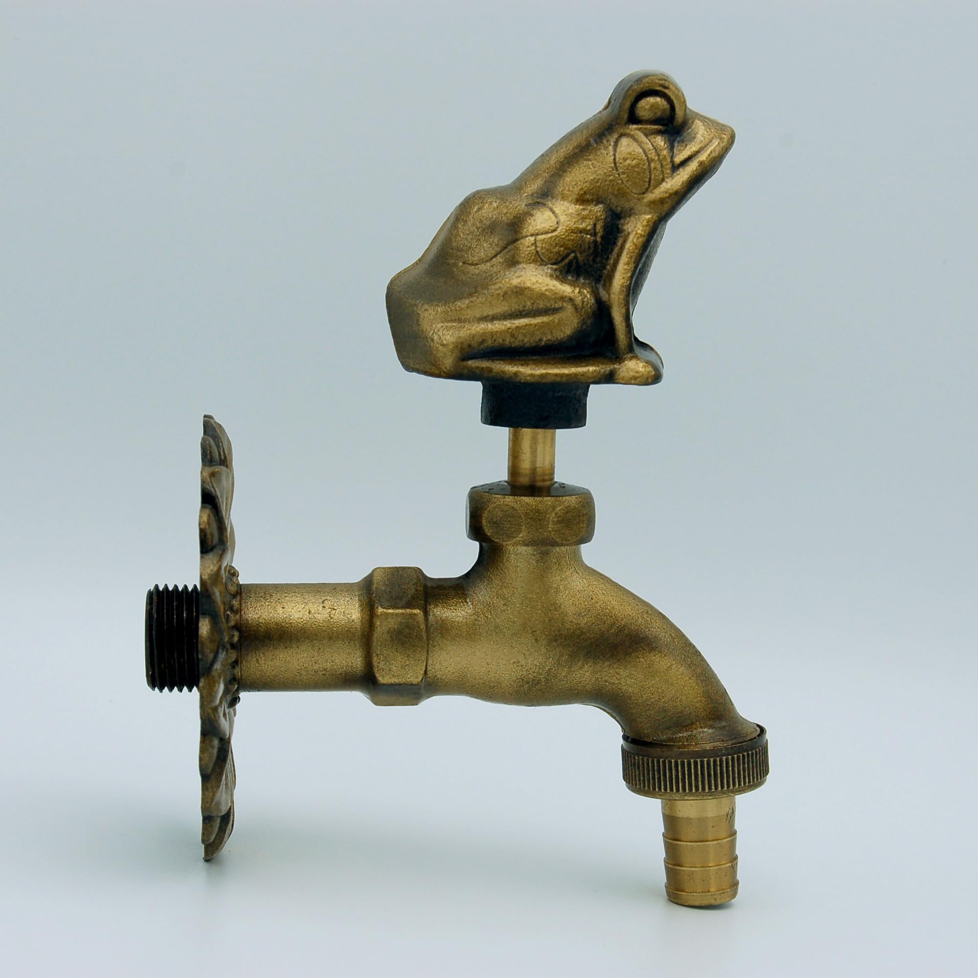 MONTSERRAT Rubinetto Giardino 1/2" Decorativo Rana con Raccordo Tubo
