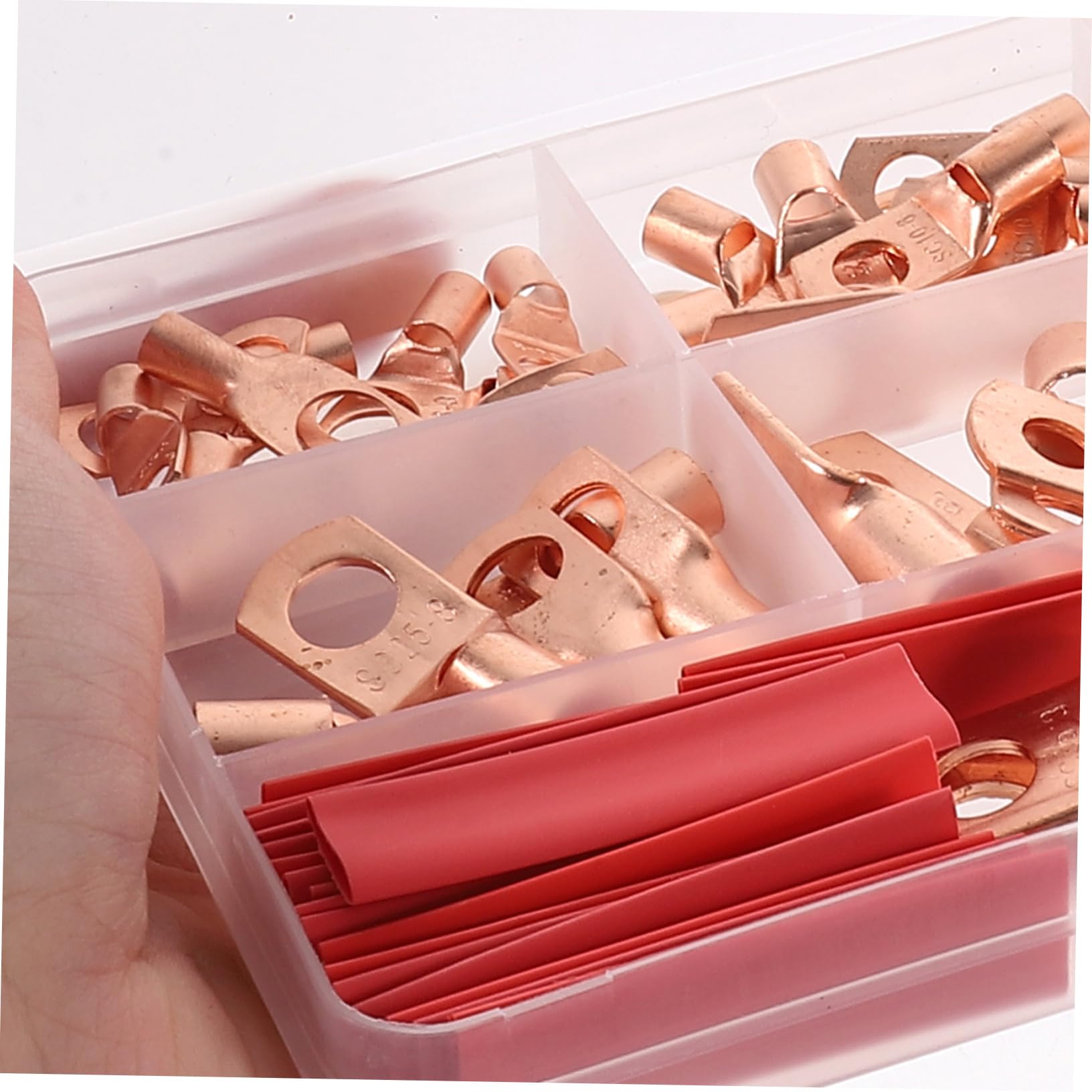 Capicorda Elettrico ad Anello Set 1 Rame con Guaina Termorestringente