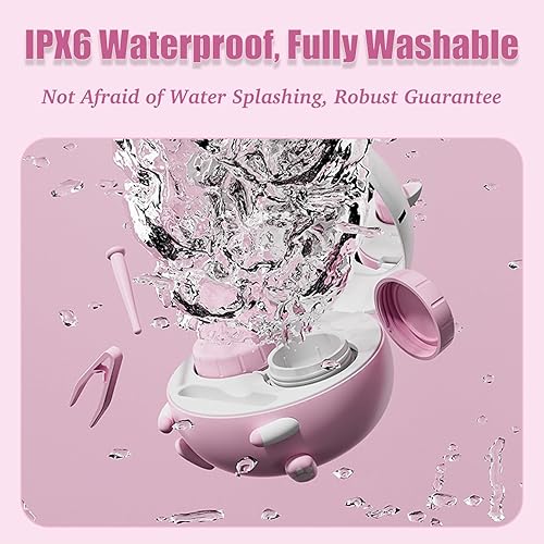 Miniatura 5 de Bonito limpiador de lentes de contacto, máquina de limpieza de fundas con estuche de remojo de solución y herramienta aplicadora de lentes de