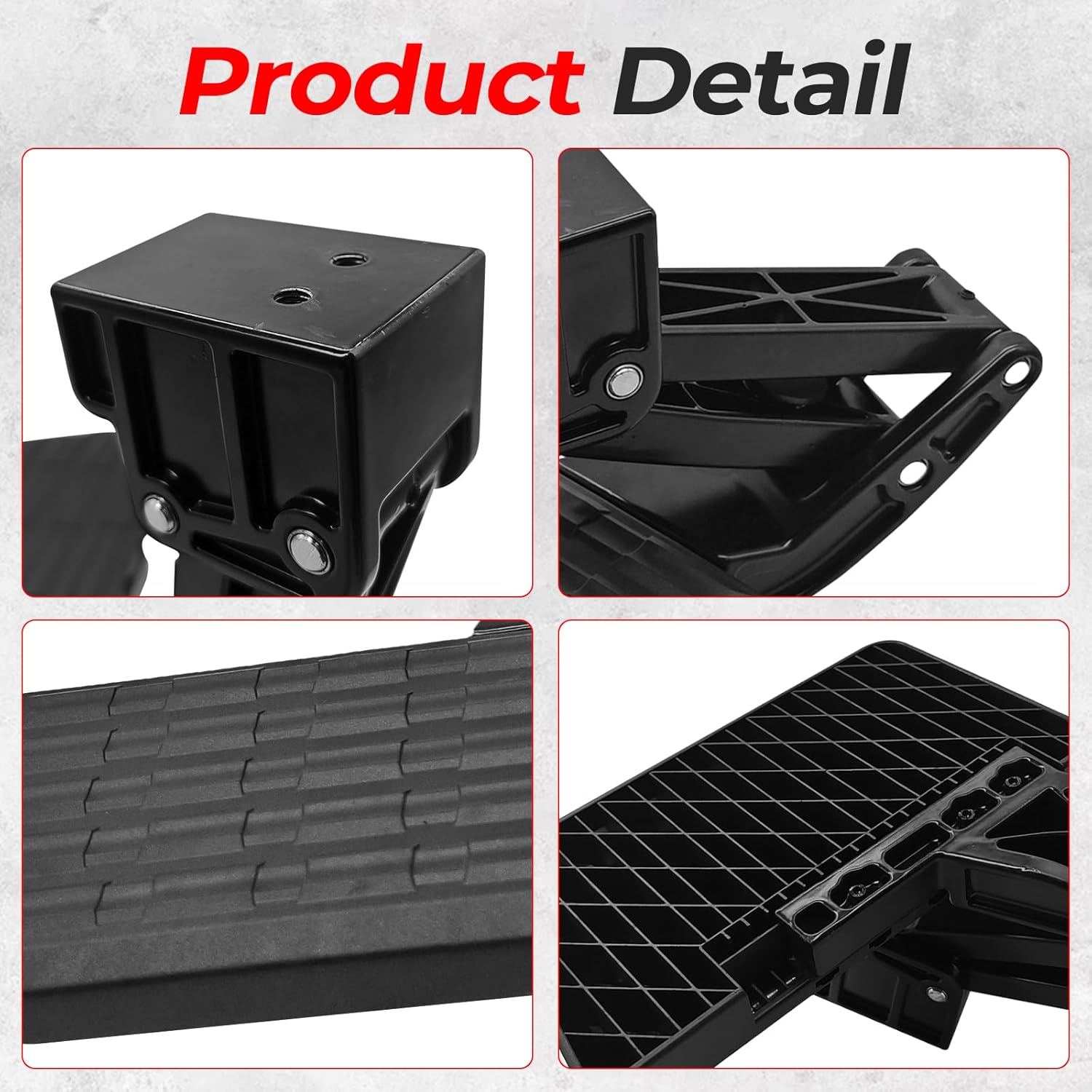 Rear Bed Step Tailgate Bedstep Compatible with Toyota Tundra 2022 2023 2024 2025 Retractable Bumper Rear Step Folding Truck Bedstep Replace PTS30-34000