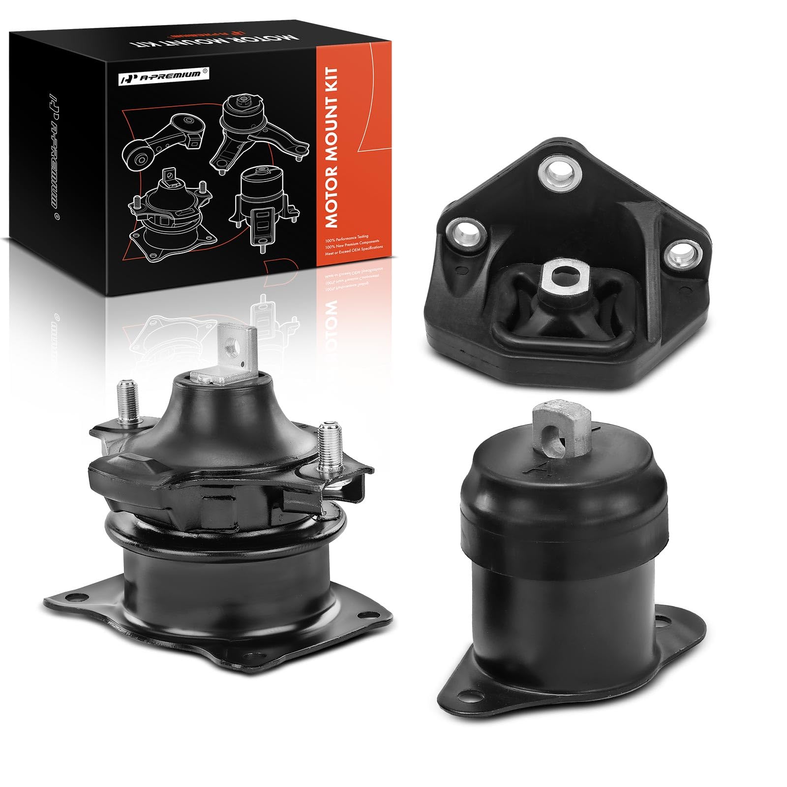A-Premium Kit Supporti Motore E Trasmissione Per Acura TL 2007-2008 (Base E Type-S, Automatico) – Set 6 Pezzi, Ricambio OEM