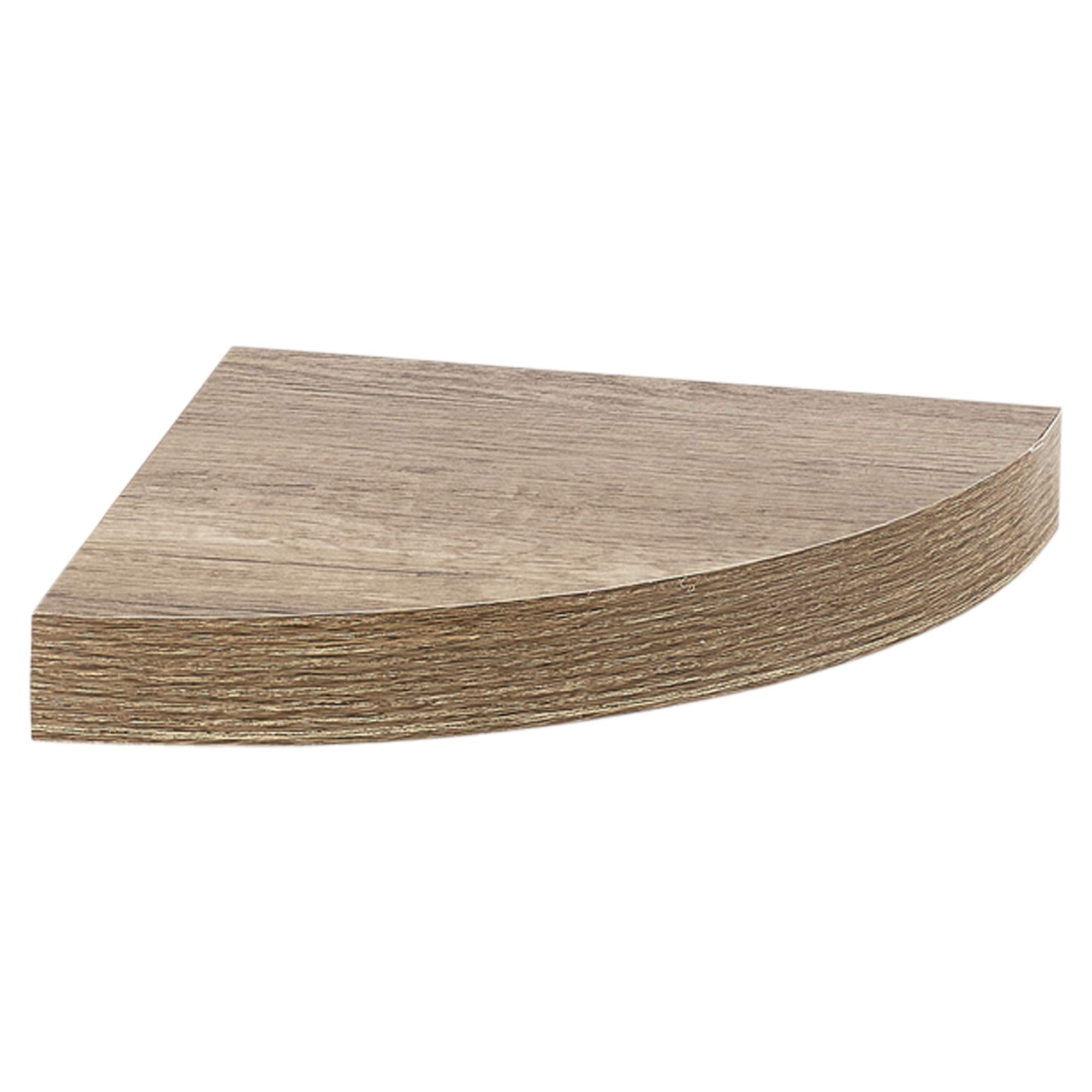 Wandplank 90 cm met massief houten blad en natuurlijke rand