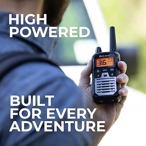 Miniatura 2 de Midland T290VP4 X-TALKER GMRS Walkie Talkie de largo alcance – Radio bidireccional con escaneo meteorológico NOAA + alerta y 121 códigos de