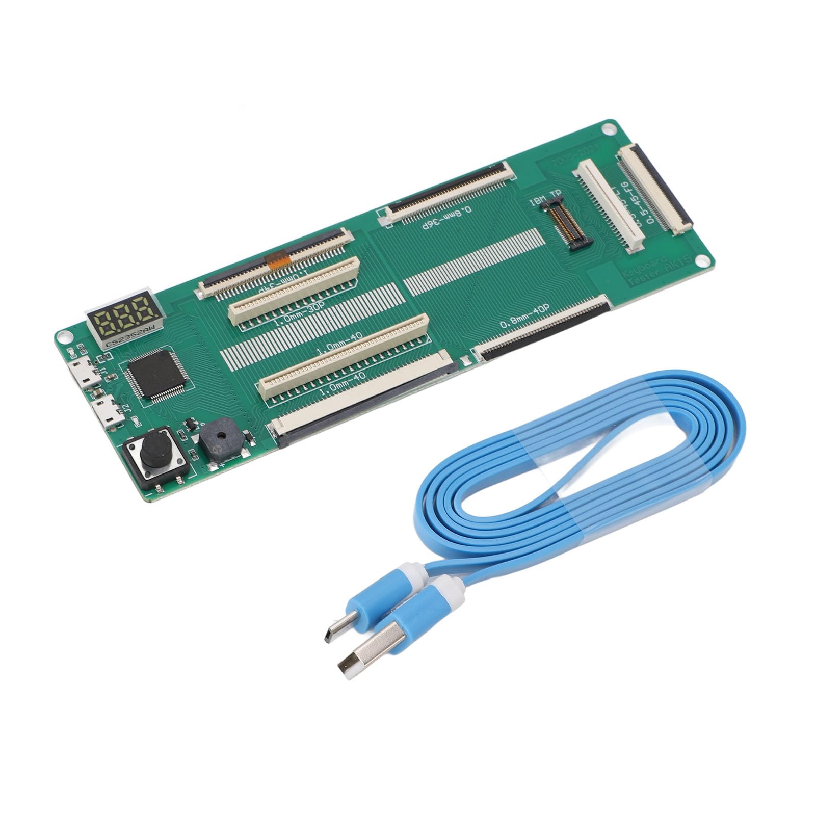 GOWENIC Tester per Tastiera Portatile PCB Materiale Durevole per Test Accurati con Cavo USB per Display Digitale