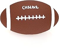 Vista 8 de CHIWAVA 2 Pack 6" Squeaky Latex Dog Toy Balls Football Rugbys Fetch Interactive Toy for Medium Large Dogs