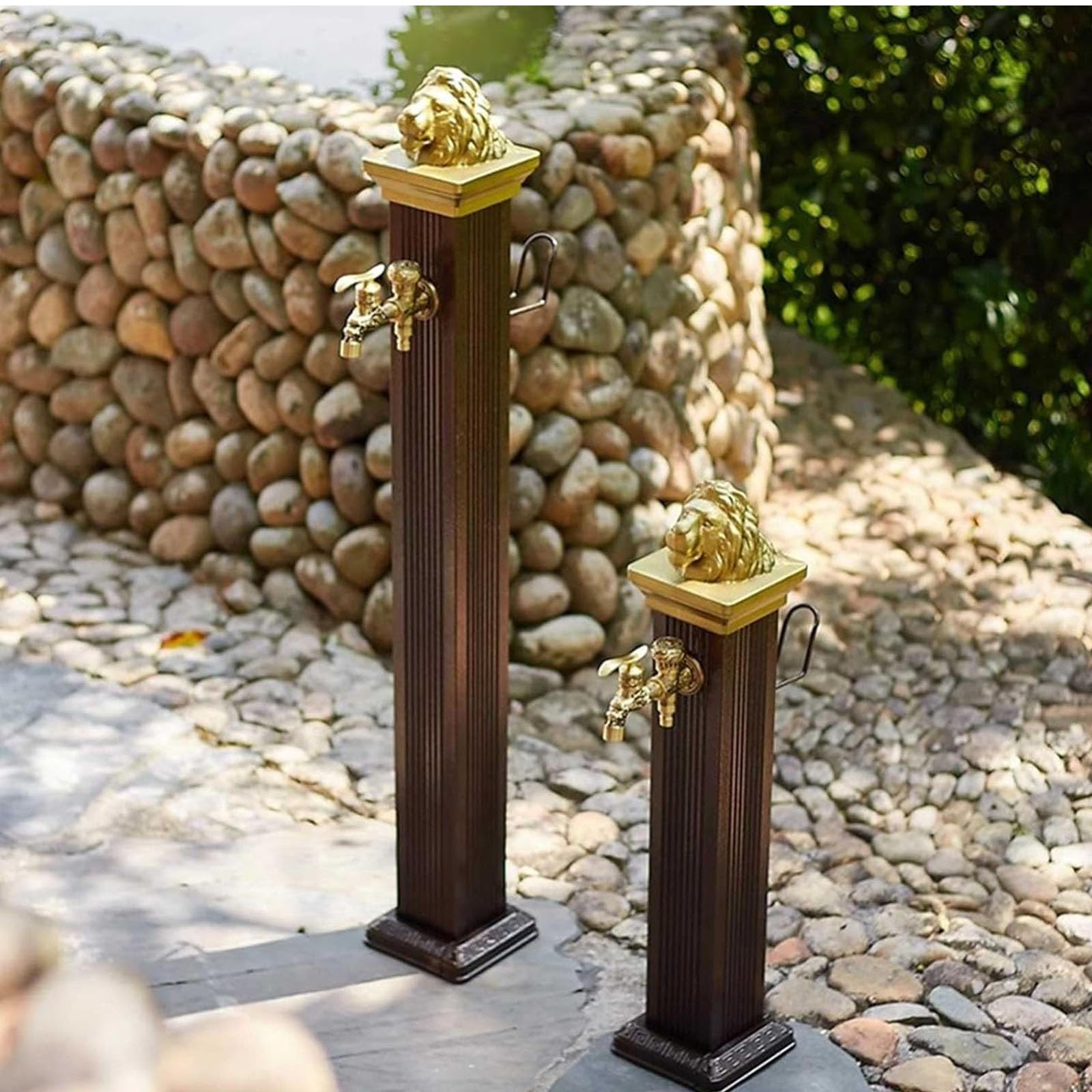Gartenwassersäule, Wasserhahnsäule for Den Außenbereich, Frostschutzwasserleitung, Vertikaler Hydrant, Gartenwasserhahn, Geeignet for Villen, Autowaschanlagen Und Innenhöfe(112cm/44in)