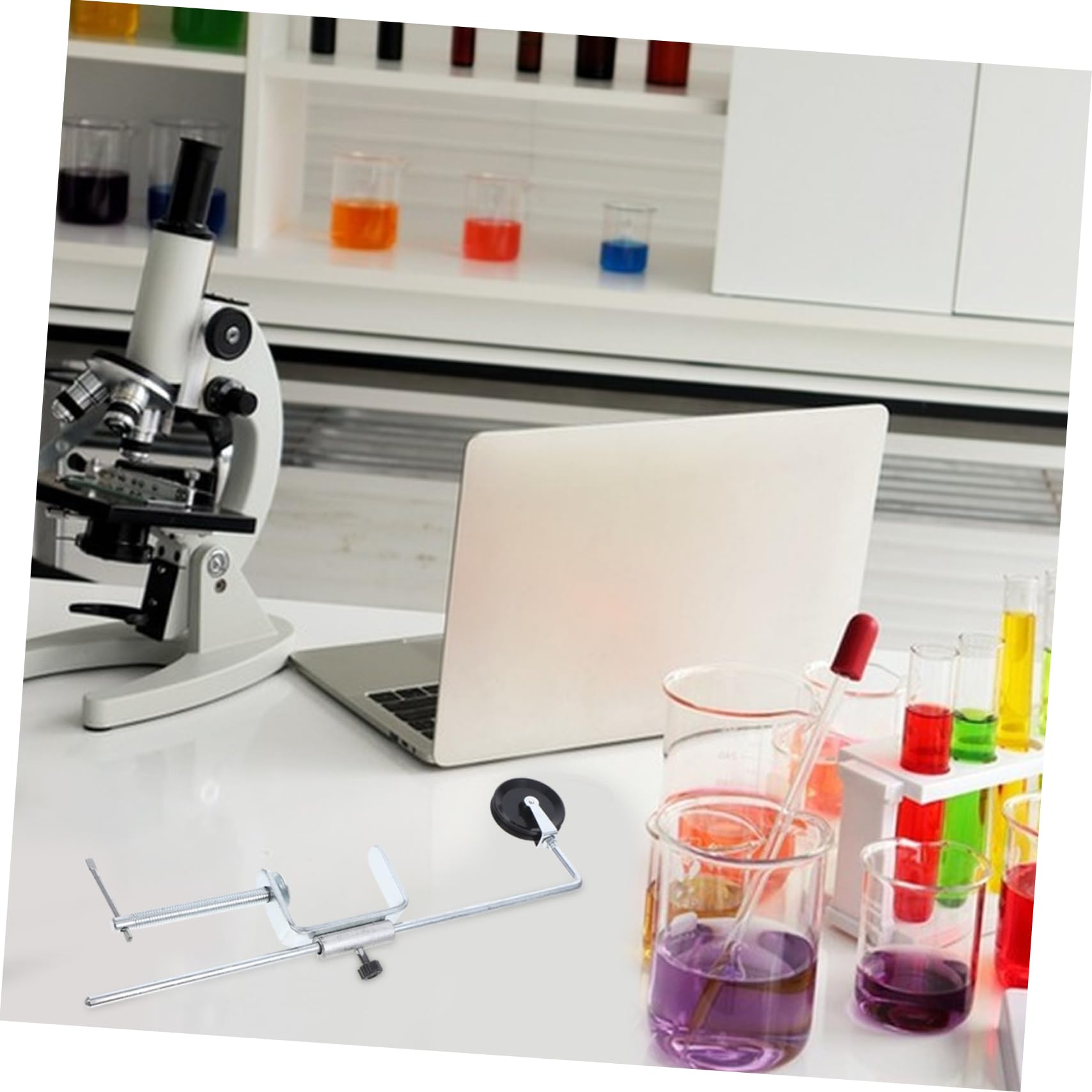 MAGICLULU Set Morsetto Da Tavolo e Puleggia Sperimentale in Metallo Per Laboratorio Didattico Di Fisica Supporto Morsetto Da Scrivania Regolabile Per Esperimenti Educativi Robusto e Preciso