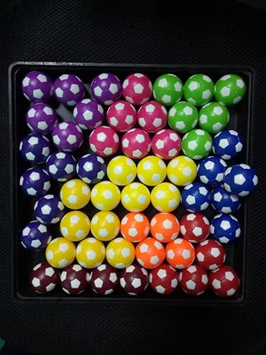 Miniatura 7 de Pelotas de repuesto para futbolín de fútbol de mesa, mini multicolor, 1.41 pulgadas, oficial, paquete de 12