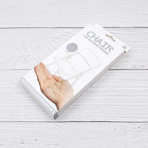 Miniatura 8 de AUEAR, 12" mini plástico plegable sillas decoración miniatura muebles negro escala 1/6