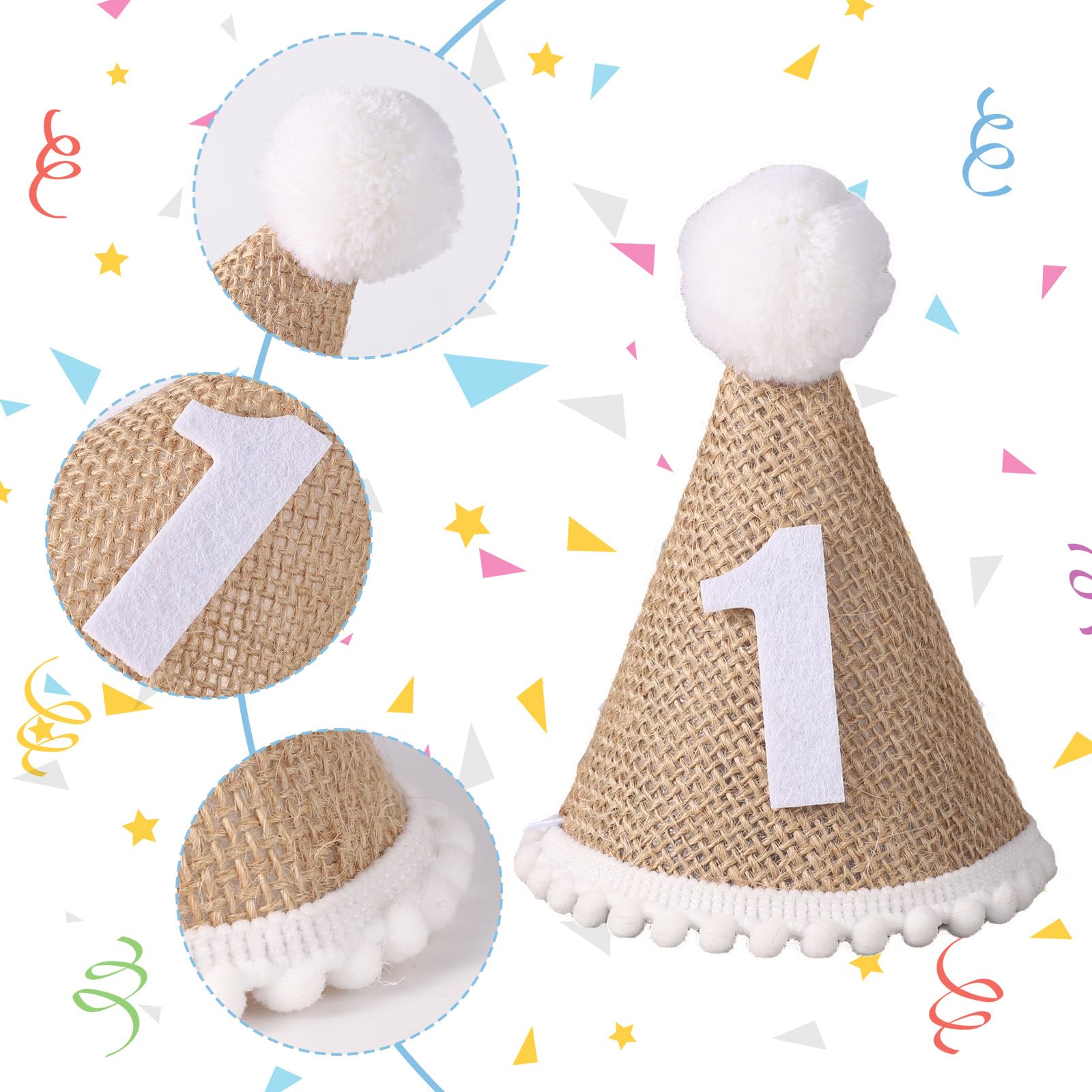 Hochstuhl Banner Für 1. Geburtstag - Böhmisches Quastenbanner Mit Holzperlen | Party Dekoration Für Jungen & Mädchen