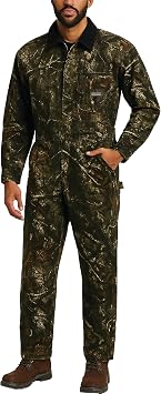 Bass Creek Outfitters Mens Coveralls - Durable Long Sleeve Work Wear Jump Suit Insulated Coveralls for Men with Pockets