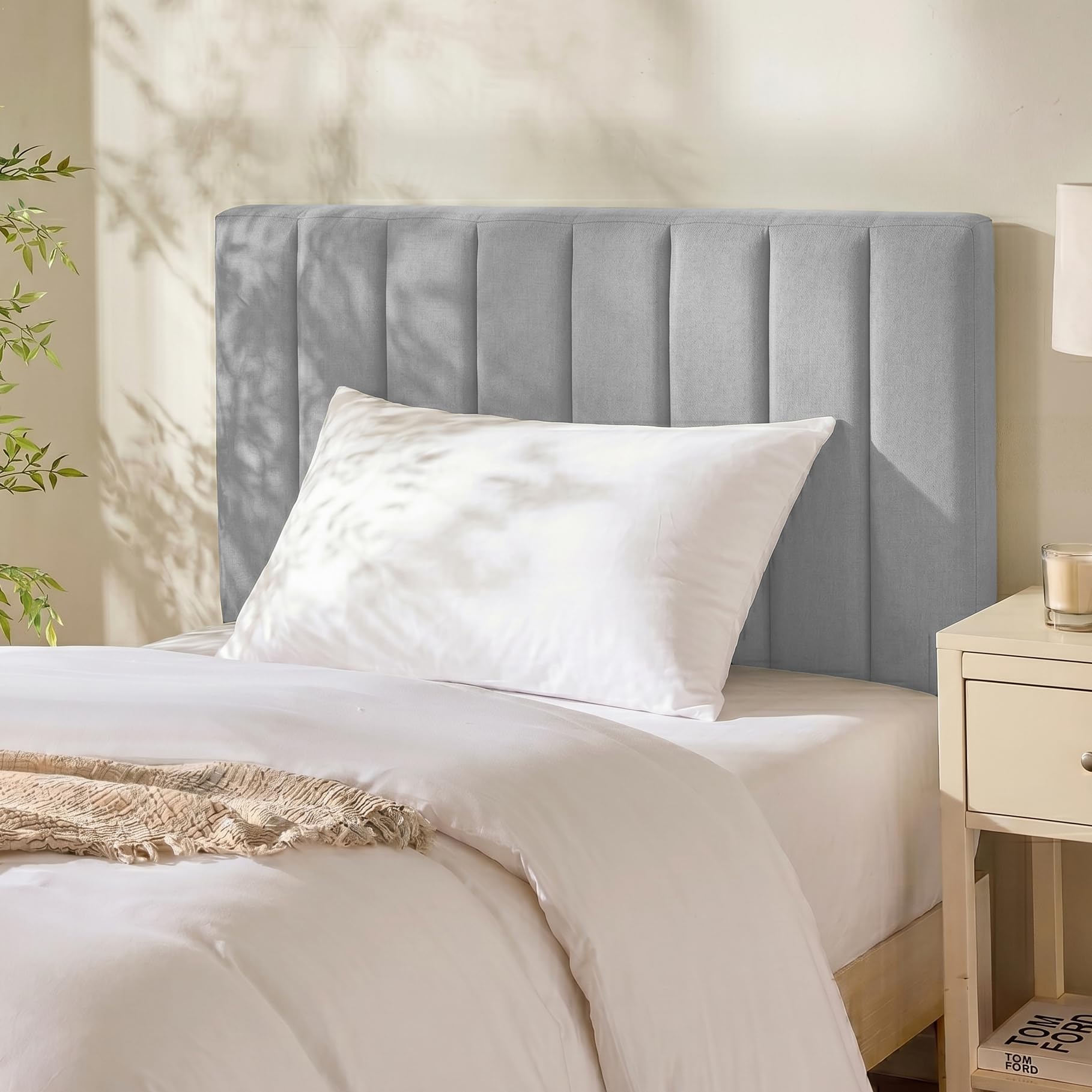 Hearth &amp; Harbor Wall Mounted Twin Headboard Only, Bed Headboard Twin Size