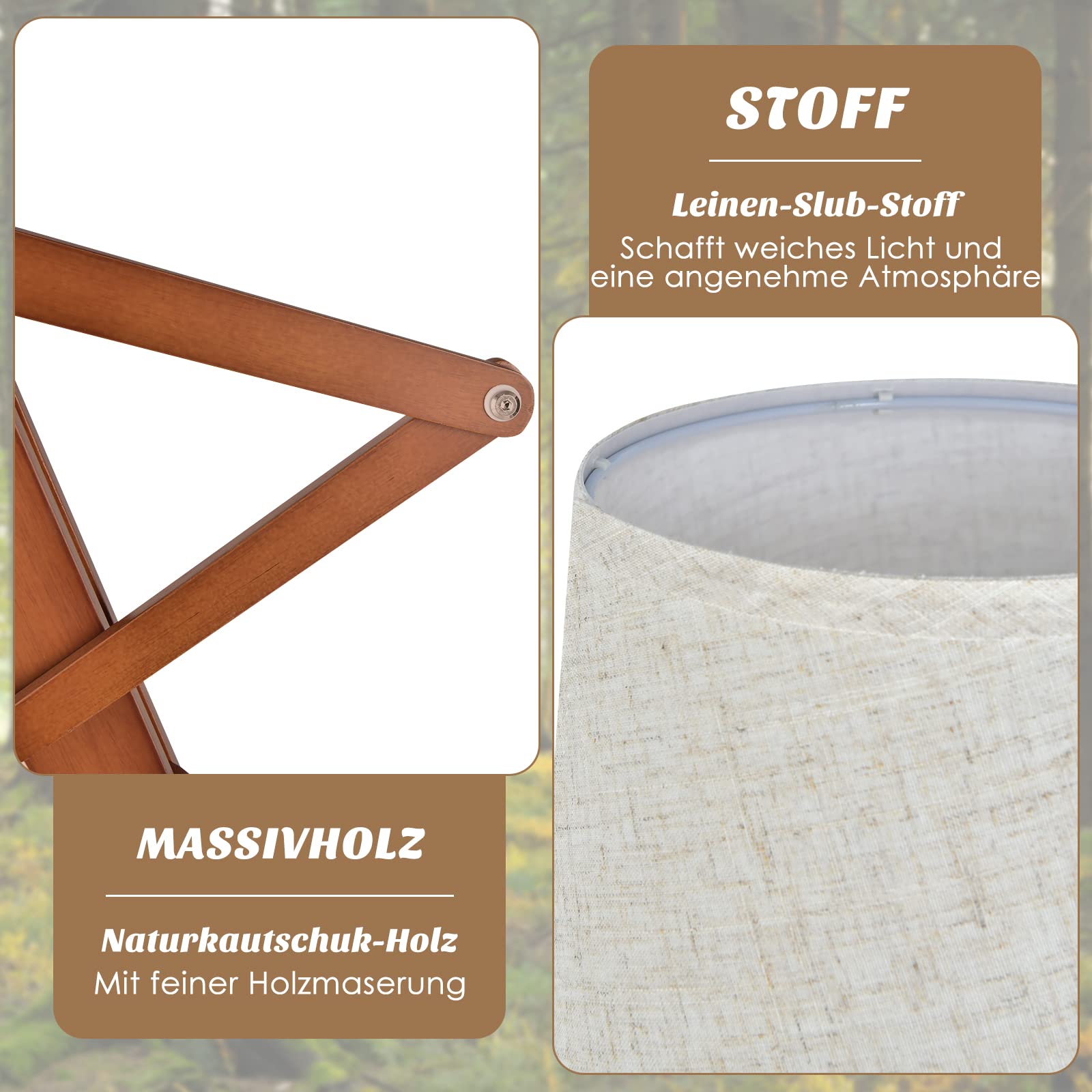 COSTWAY Geile Poseable Art Figure Stehlampe aus Holz, Lustige Stehleuchte, dekorative humanoide Eckleuchte mit verstellbaren Gelenken, Leselampe im kreativen Kunststil für Wohnzimmer & Schlafzimmer
