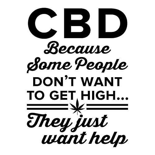 Arte de pared de aceite de CBD - 0534 - Calcomanía de CBD - Arte de pared de marihuana - Aceite CBD - marihuana medicinal - Decoración de pared