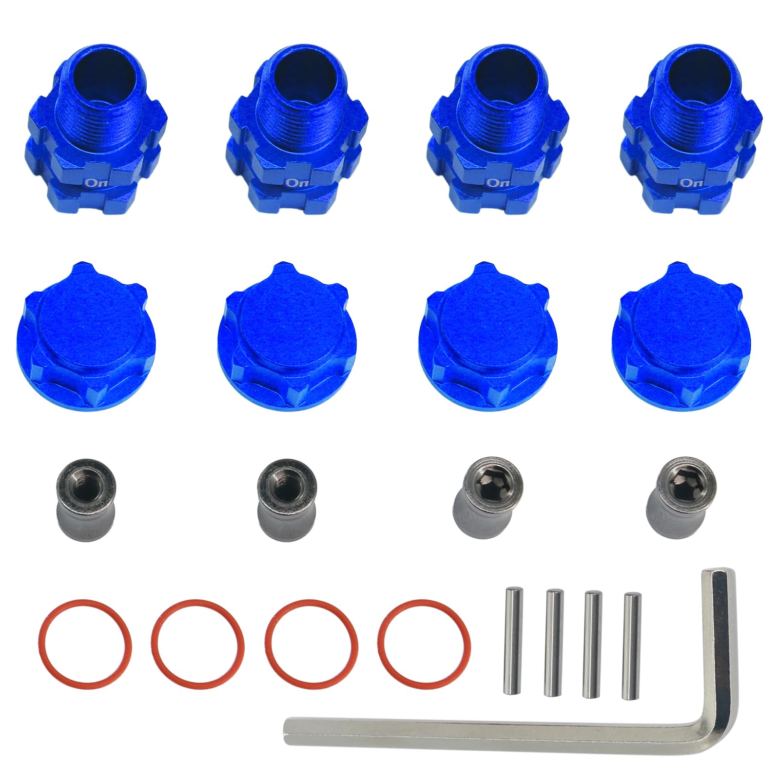 Rc Wheel Hex 10mm Extended Hub Drive 14mm to 17mm for Arrma 1/10 3S Senton/Granite/Vorteks/Infraction/Big Rock/Vendetta (Blue)