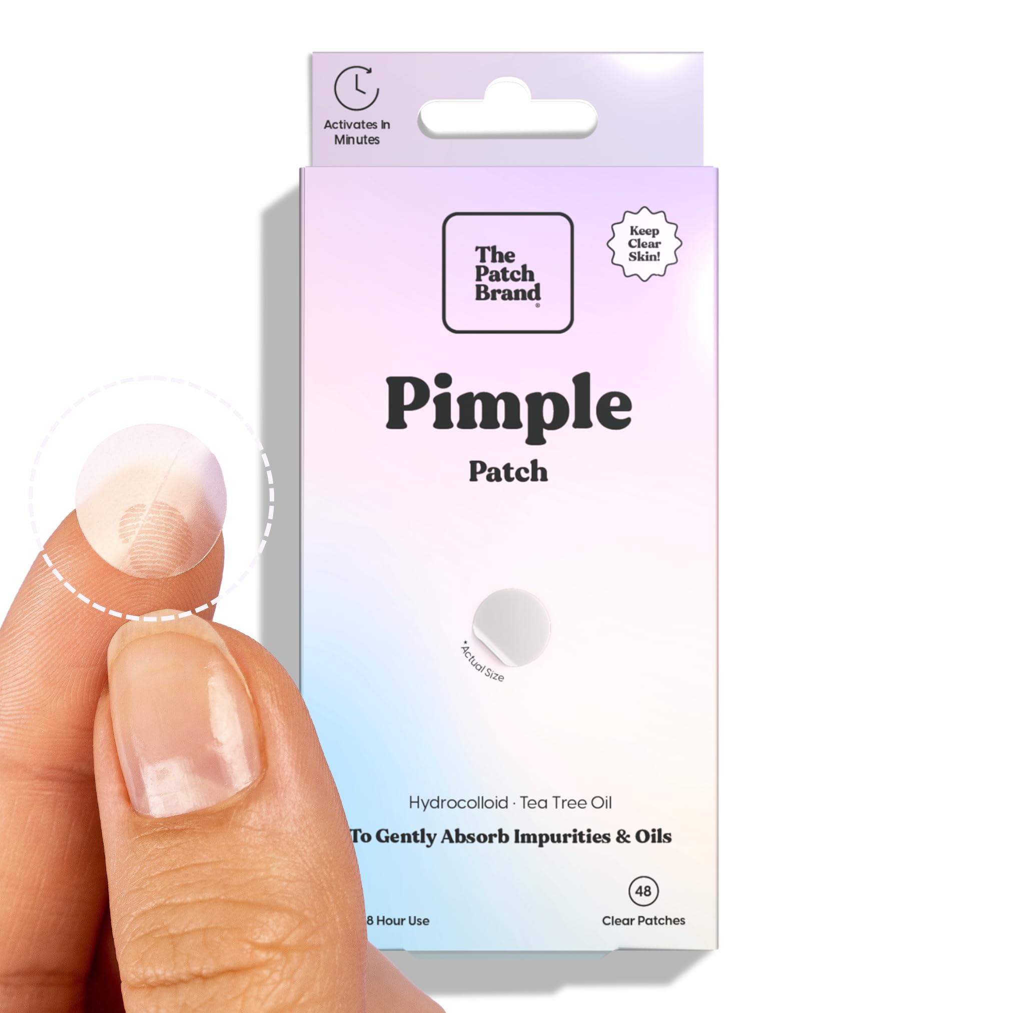 The Patch Brand Pimple Patches | Natural Wellness with Hydrocolloid and Tea Tree Oil