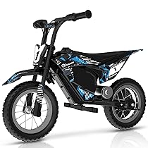 Moto elettrica per bambini EVERCROSS EV13M con pneumatici larghi 12”, modalità di velocità 8, 16KM, H e autonomia 12KM, sistema frenante a disco, per bambini di età compresa tra 3 e 7 anni