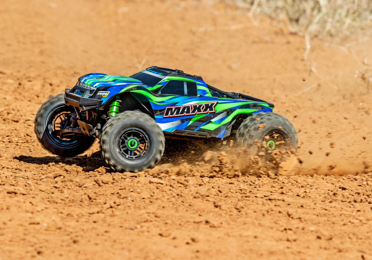 TRAXXAS Maxx Wide Verde 1:10 RC Modelo Monstertruck Tracción a Las Cuatro Ruedas (4WD) RTR 2,4 GHz