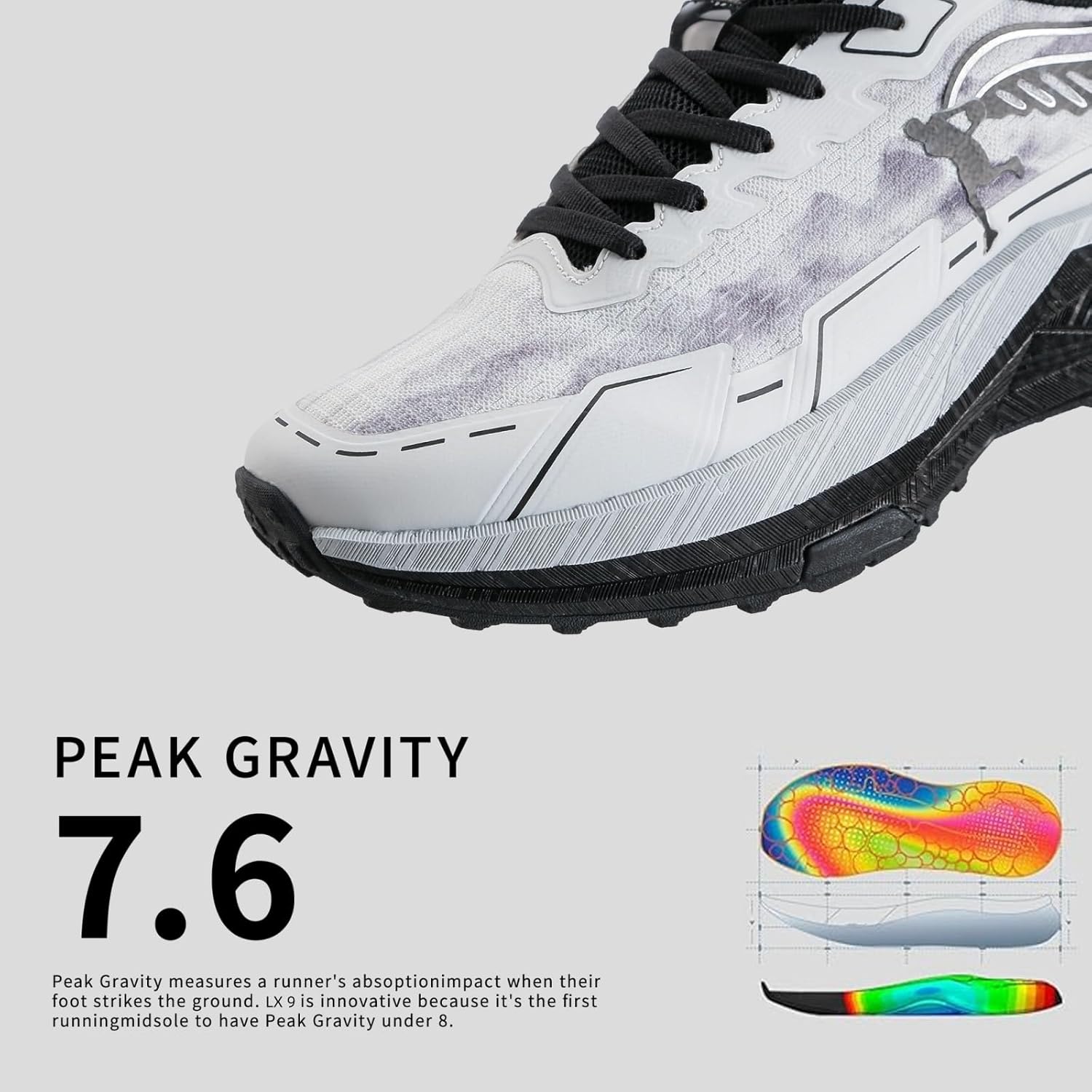 Men's and Women's Non-Slip Cross-Country Walking Shoes, Zero Drop Wide to Box Gym Exercise Cross-Training Fashion Outdoor Running Sneakers - Image 6