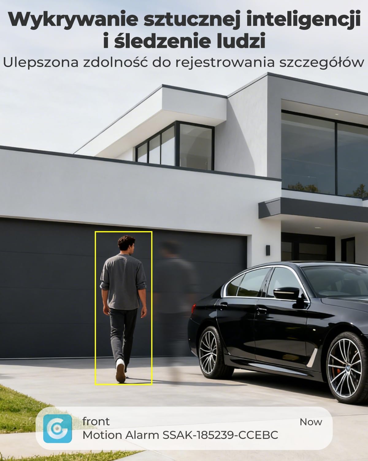 GENBOLT 2.5K AOV WiFi Kamera Zewnętrzna Solarna, Nagrywanie 24/7 3MP+3MP CCTV Zewnętrzna Kamera Monitoringu z wykrywaniem AI 90FT, Kamera IP Zewnętrzna 8W 15600mAh, Automatyczne śledzenie 2.4&5GHz