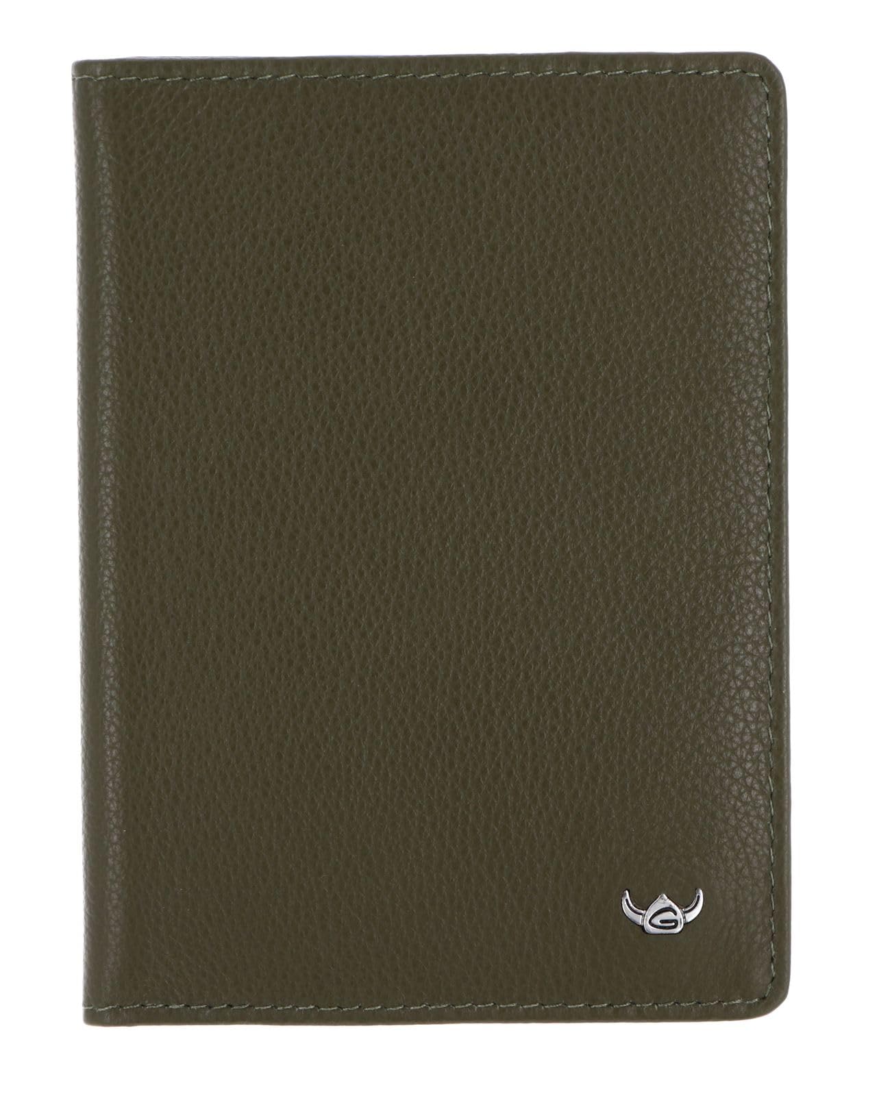 Golden Head Leder Madrid RFID Protect Ausweisetui 4480 Oliv olivgrün