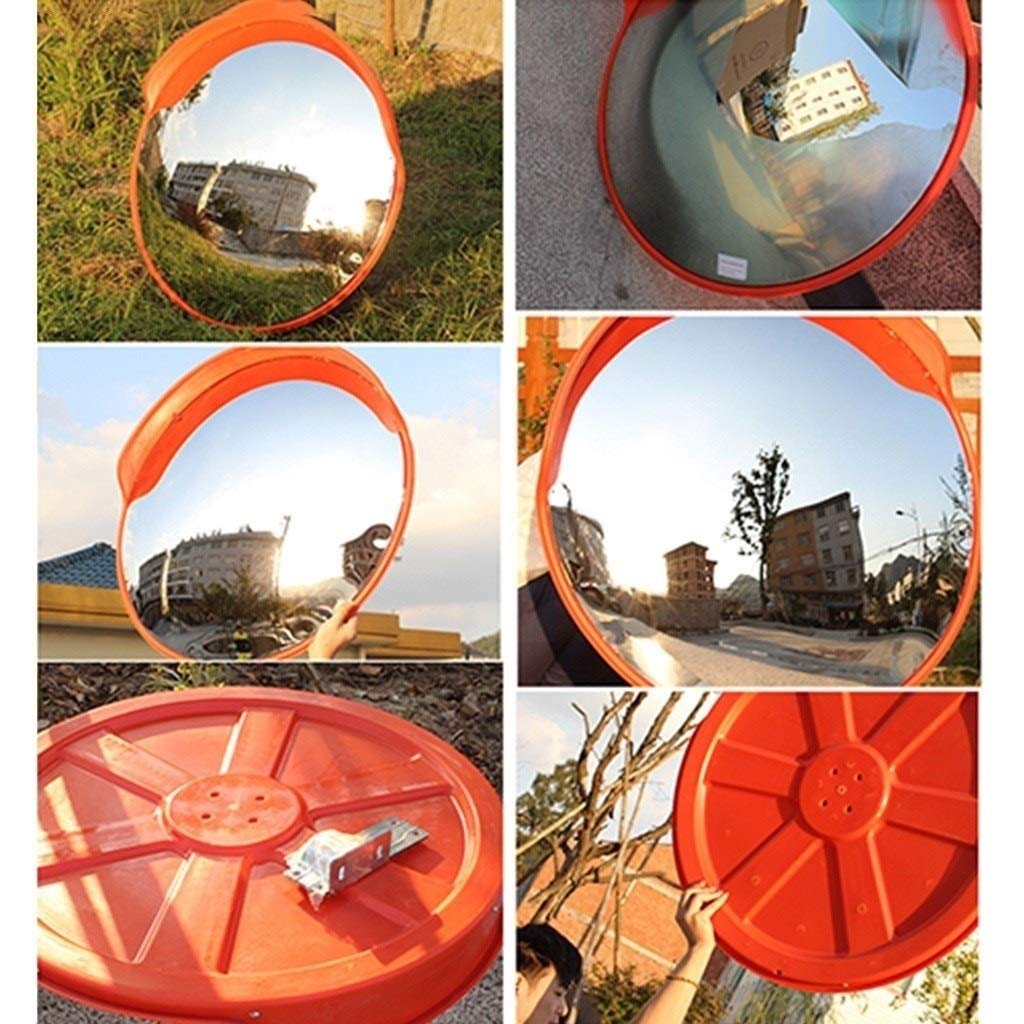 Specchio per angolo cieco Specchio di sicurezza convesso per corsia, Specchio per corsia convesso per angolo cieco per sicurezza stradale Specchio grandangolare in plastica per sicurezza stradale (80