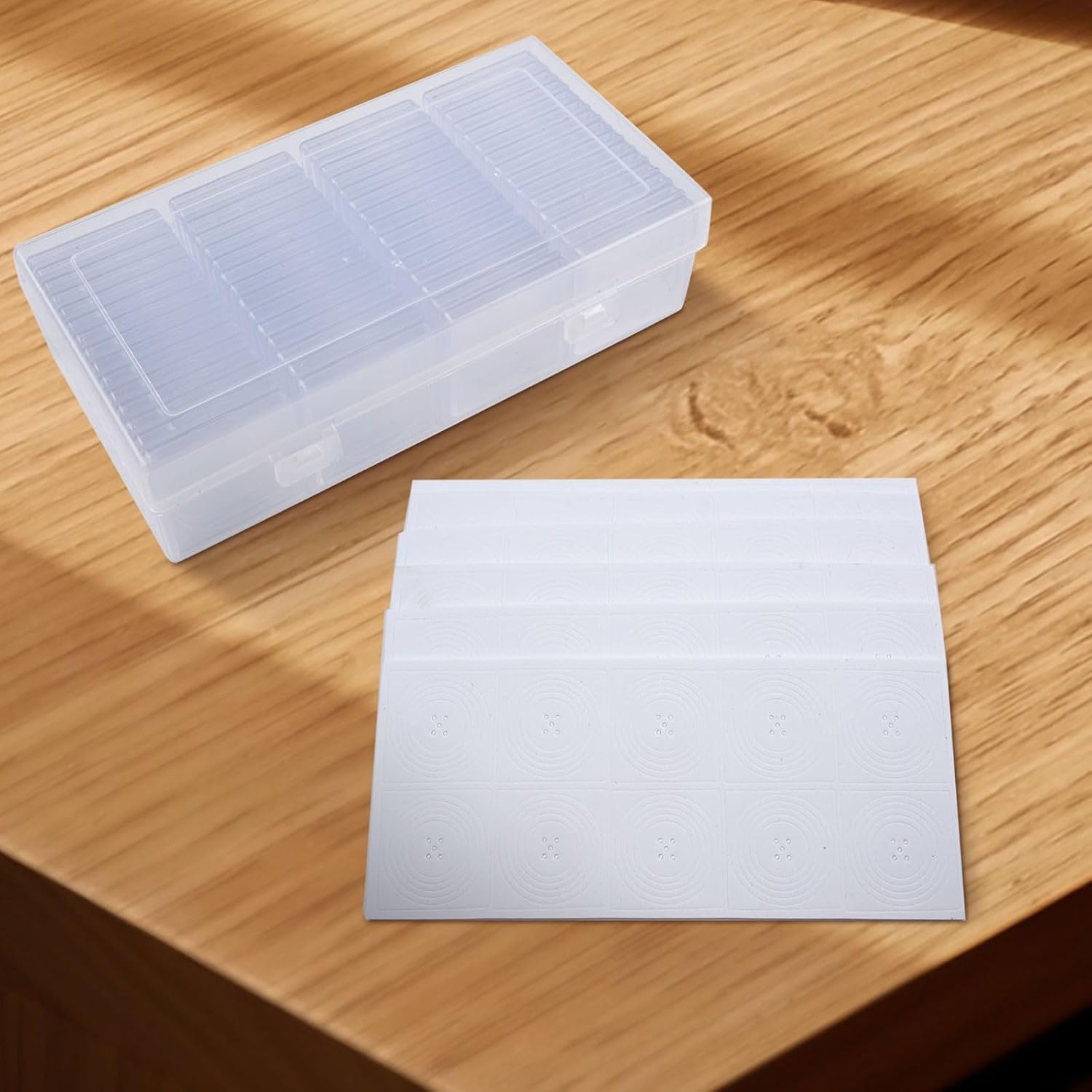 Square Coin Storage Box with Adjustable Foam Liner for 20mm–40mm, Transparent PC Plastic Collector Organizer Case, 60-Piece Capsule & Spacer Set(white)
