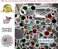 Vista 8 de My Scratch Offs - Paquete de 20 Mini Tarjetas Rasca y Gana DIY de Corazón Rosa para San Valentín con Calcomanías, 3x4 Pulgadas, Notas de Amor