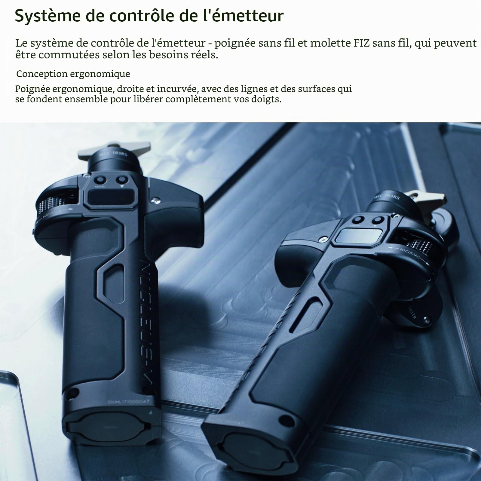 TILTA Follow Focus Nucleus M Système de contrôle d'objectif sans Fil pour Objectif d'appareil Photo sans Miroir DSLR, avec unité Manuelle 2 poignée sans Fil 2 Moteur sans Fil WLC-T03
