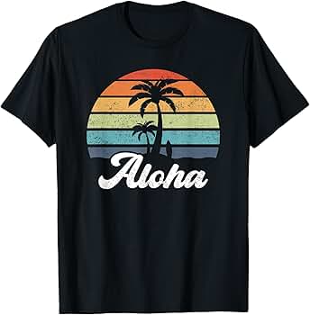 Amazon.com: Aloha Hawaii Hawaiian Island Shirt Palm Beach