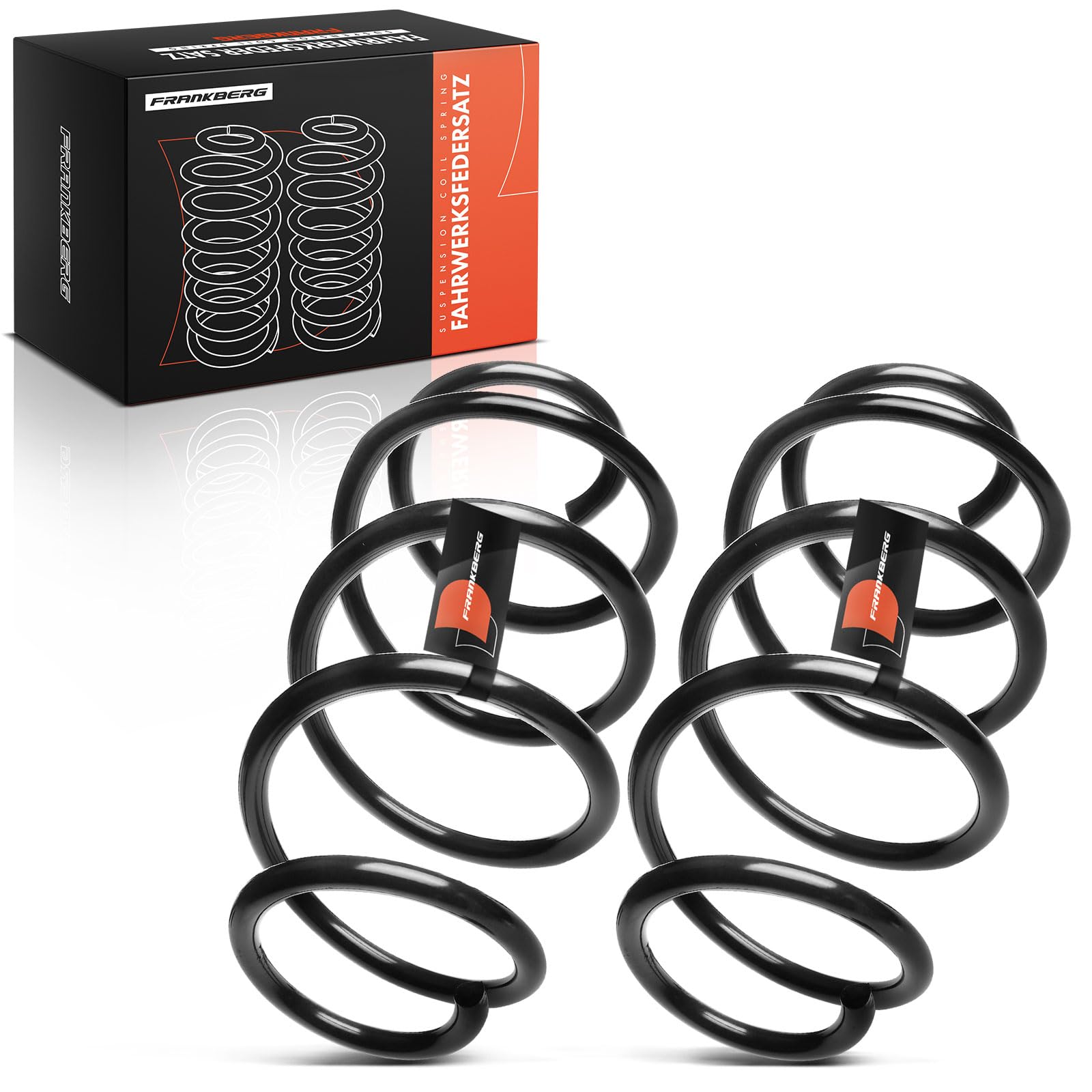 Frankberg 2x Federn Fahrwerksfeder Vorne Kompatibel Octavia II 2004-2013 Golf V 2003-2008 Golf VI 2008-2013 E-O-S 2006-2008 Golf Plus 2006-2016