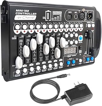 LIXADA「DMX-192」DMX512コントローラー Amazon.com: Battery Dmx Controller with Midi, Portable Dmx