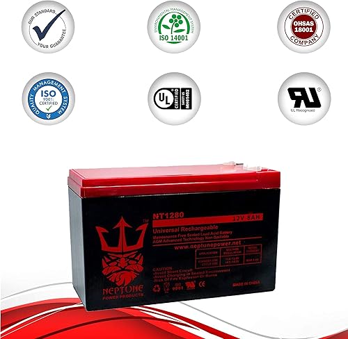 Miniatura 10 de Neptune - Maquinilla de afeitar de repuesto MX350ZR350, versión 33-36+, batería 12V 7AH, paquete de 2