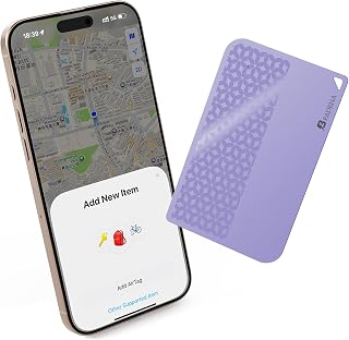 [Apple MFi Certified] 2025 Air-Tag (iOS Only) Bluetooth Tracker with Apple Find My, iPhone Smart Card Wallet Finder GPS Tracker, 5-10 Years Battery, Keys Finder and Item Locator for Bags, Passport