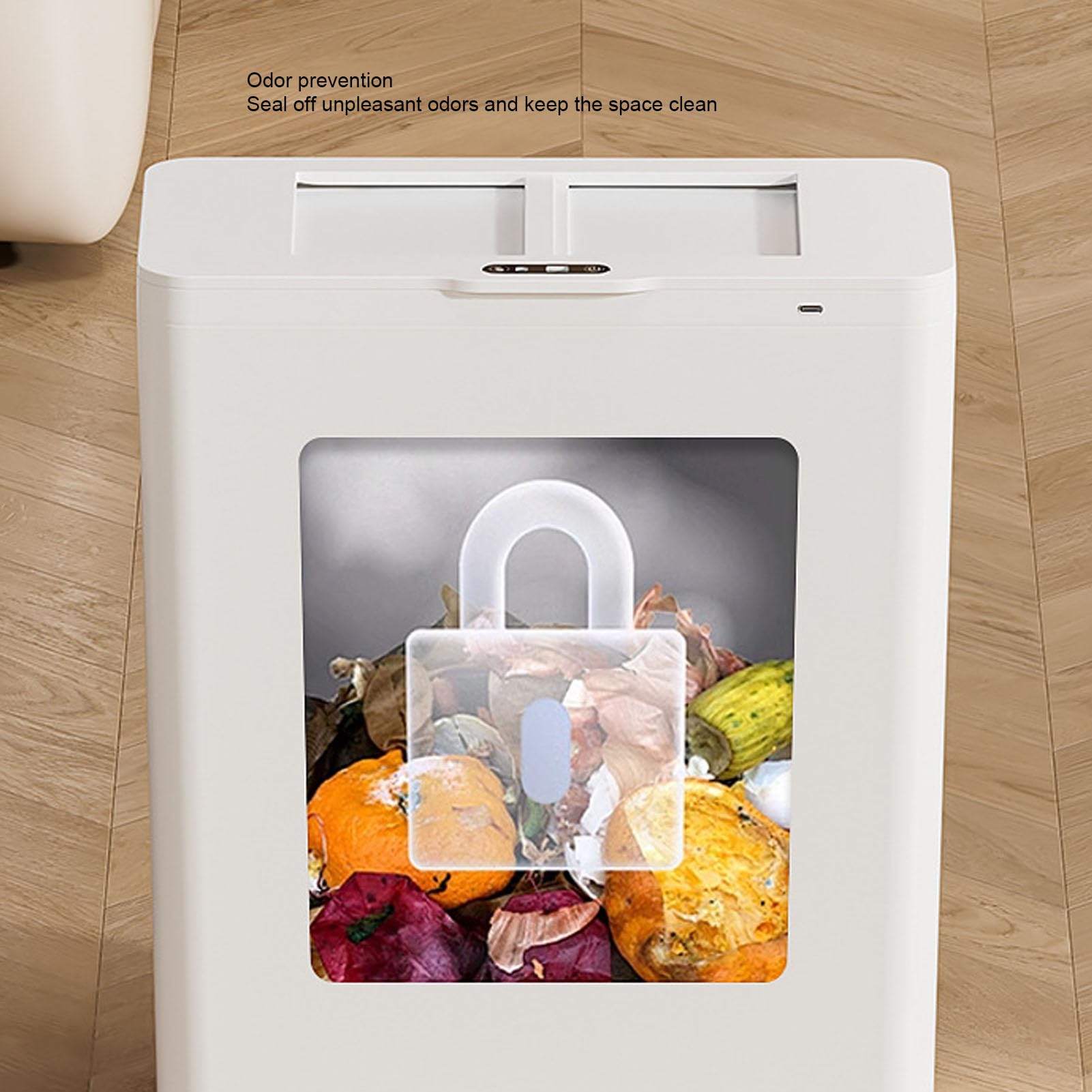 Brrnoo Cubo de Basura con Sensor de Movimiento — Papelera Automática sin Contacto con Sensor Infrarrojo, Tapa Silenciosa y Diseño Antisalpicaduras — Ideal para Baño, Oficina y cocina.