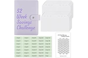 SKDUYE A6 52-Week Money Saving Challenge Binder