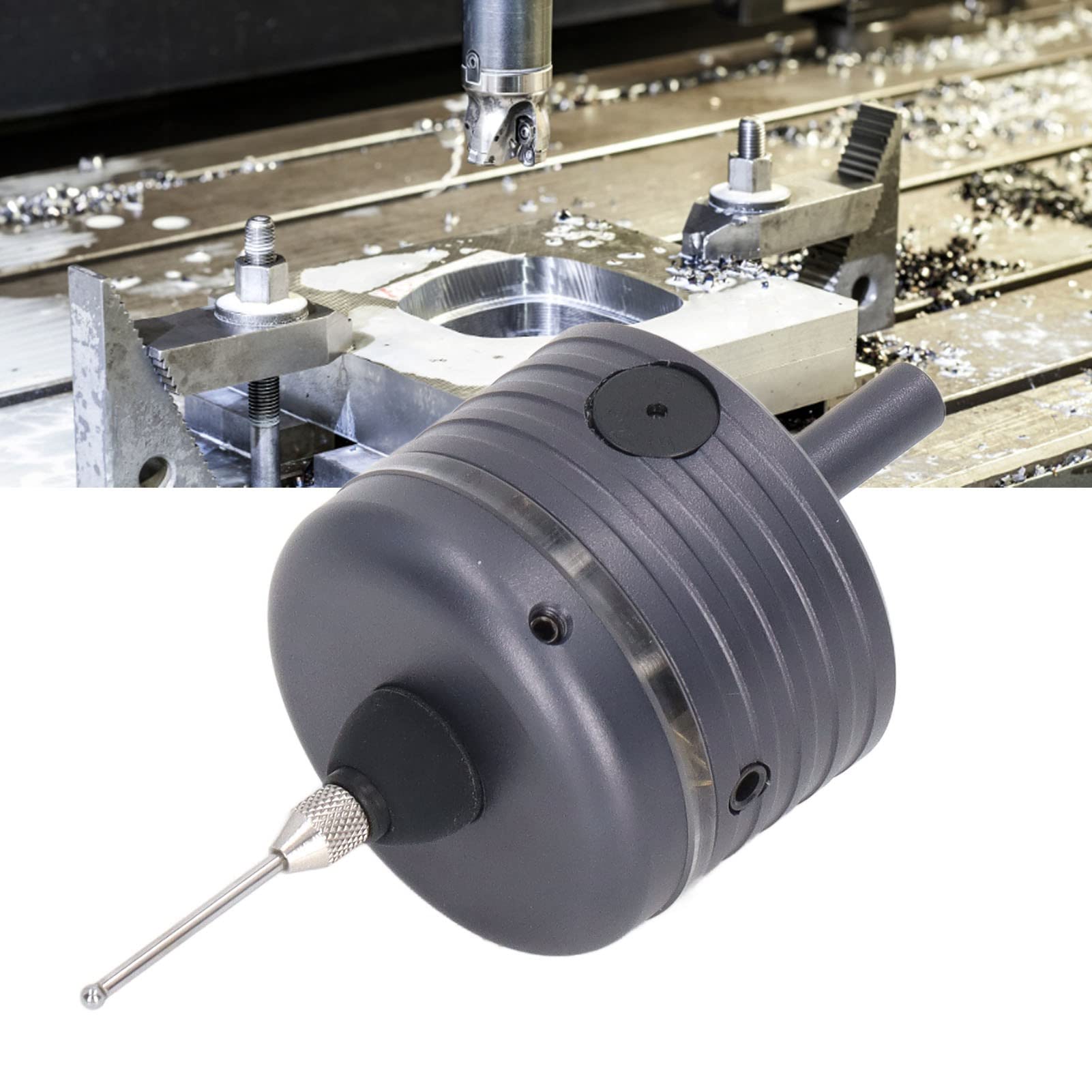 3D-Kantentaster Locator Hoher Kantentaster mit Sonde 3D-Kantentaster-Genauigkeits-Kantenpositionierer für CNC-Fräsmaschine mit Akku 6‑30 V