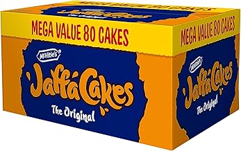 McVitie's Jaffa Cakes Mega Box Value Pack 80 Count (4 Packs of 20 Cakes) (Packaging may vary)