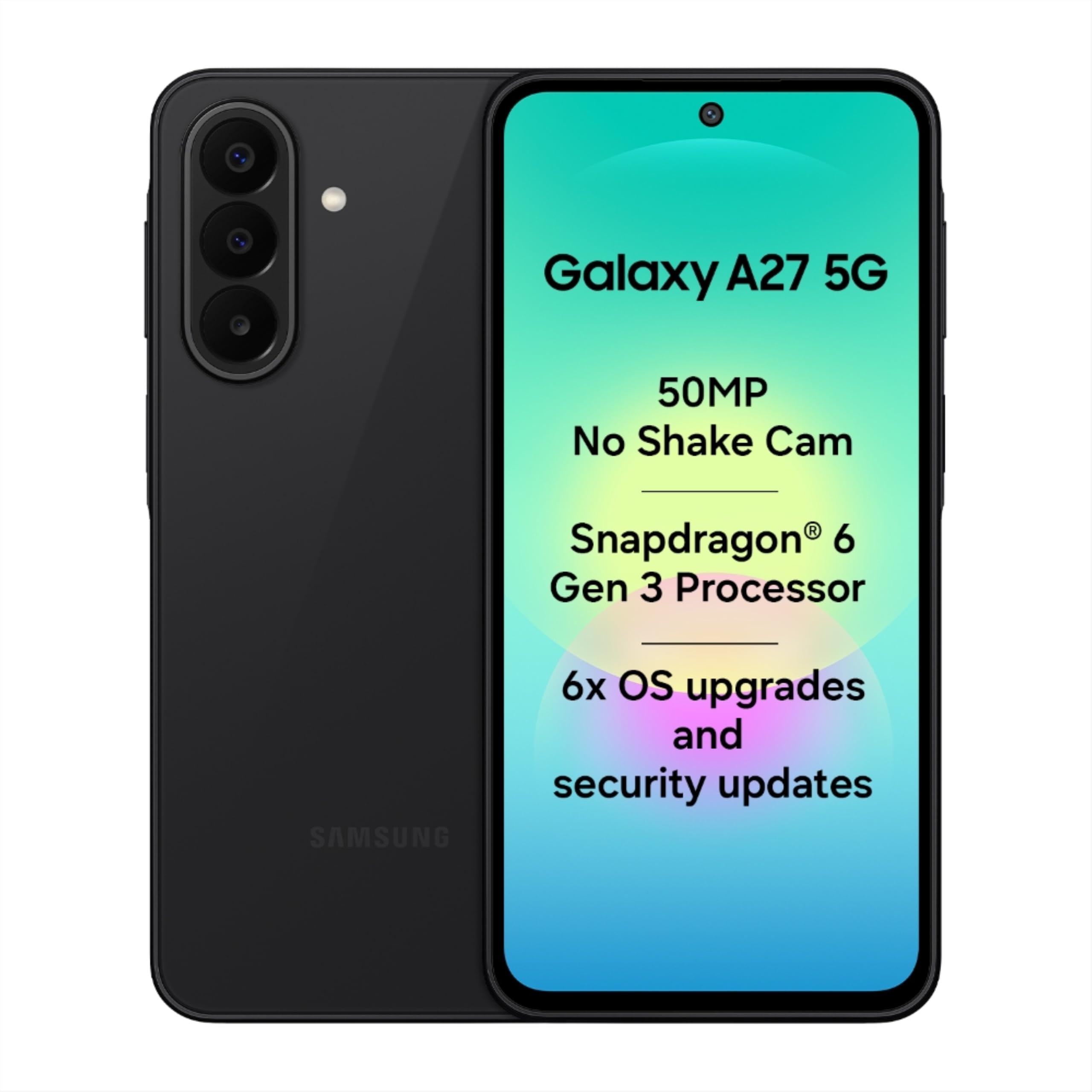 Samsung Galaxy A27 5G (Black, 6GB RAM, 128GB Storage) | 50MP No Shake Triple Camera | Snapdragon 4nm Processor | LPDDR5x | UFS 3.1 Storage | 6 Gen OS Upgrades | Super AMOLED Display-image-15
