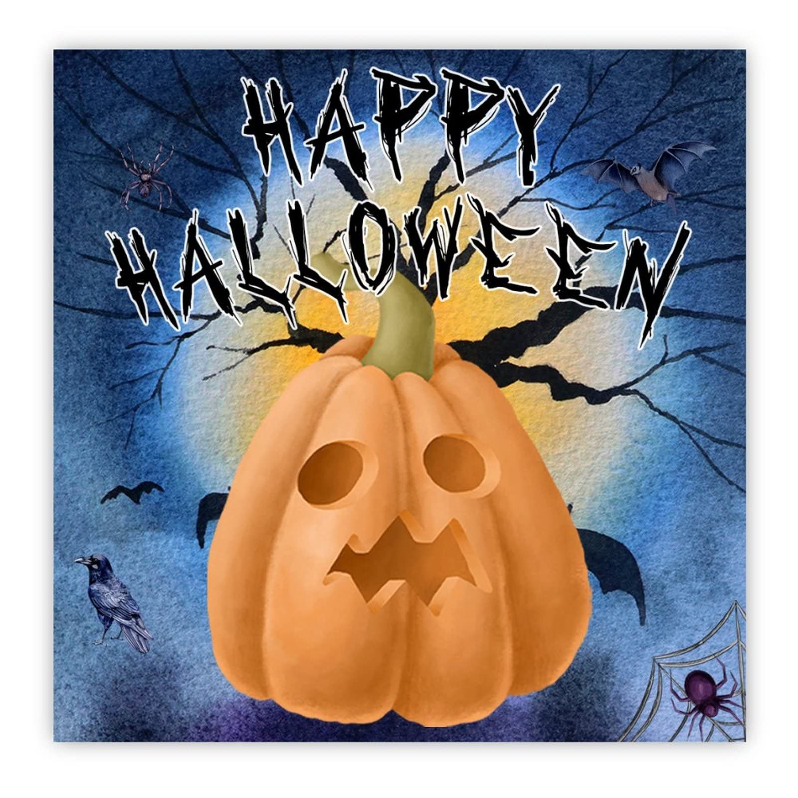 Panneau en bois Happy Halloween Gnome 40,6x40,6 cm pour buanderie