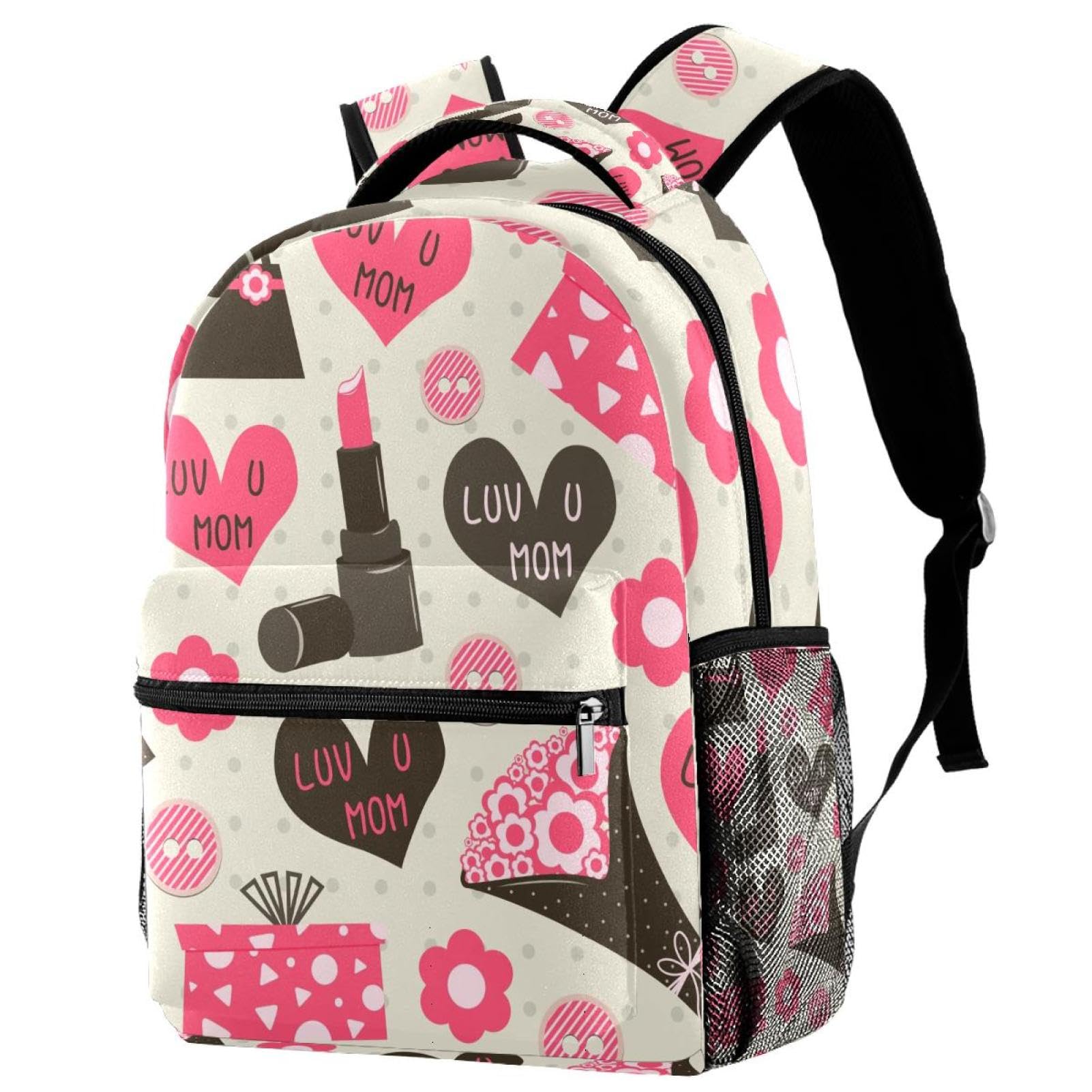 Sac de voyage décontracté multicolore 40cm à compartiment rouge à lèvres - 7
