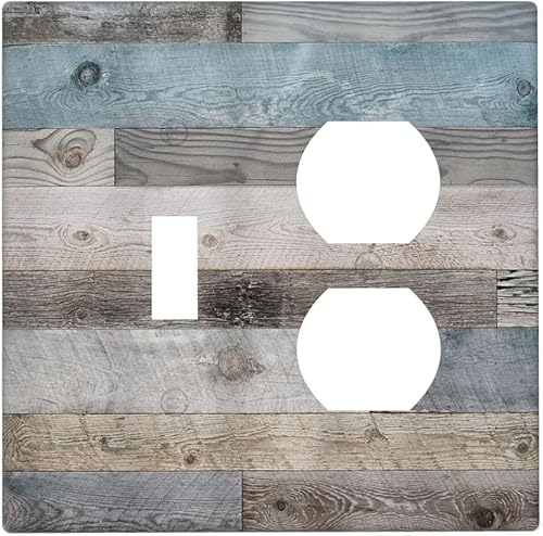 Miniatura 75 de Cubiertas de Interruptor de Luz de Palanca Simple con Diseño Abstracto de Sol Amanecer Retro, Placa Decorativa Arcoíris Atardecer de 1 Gang, Placa