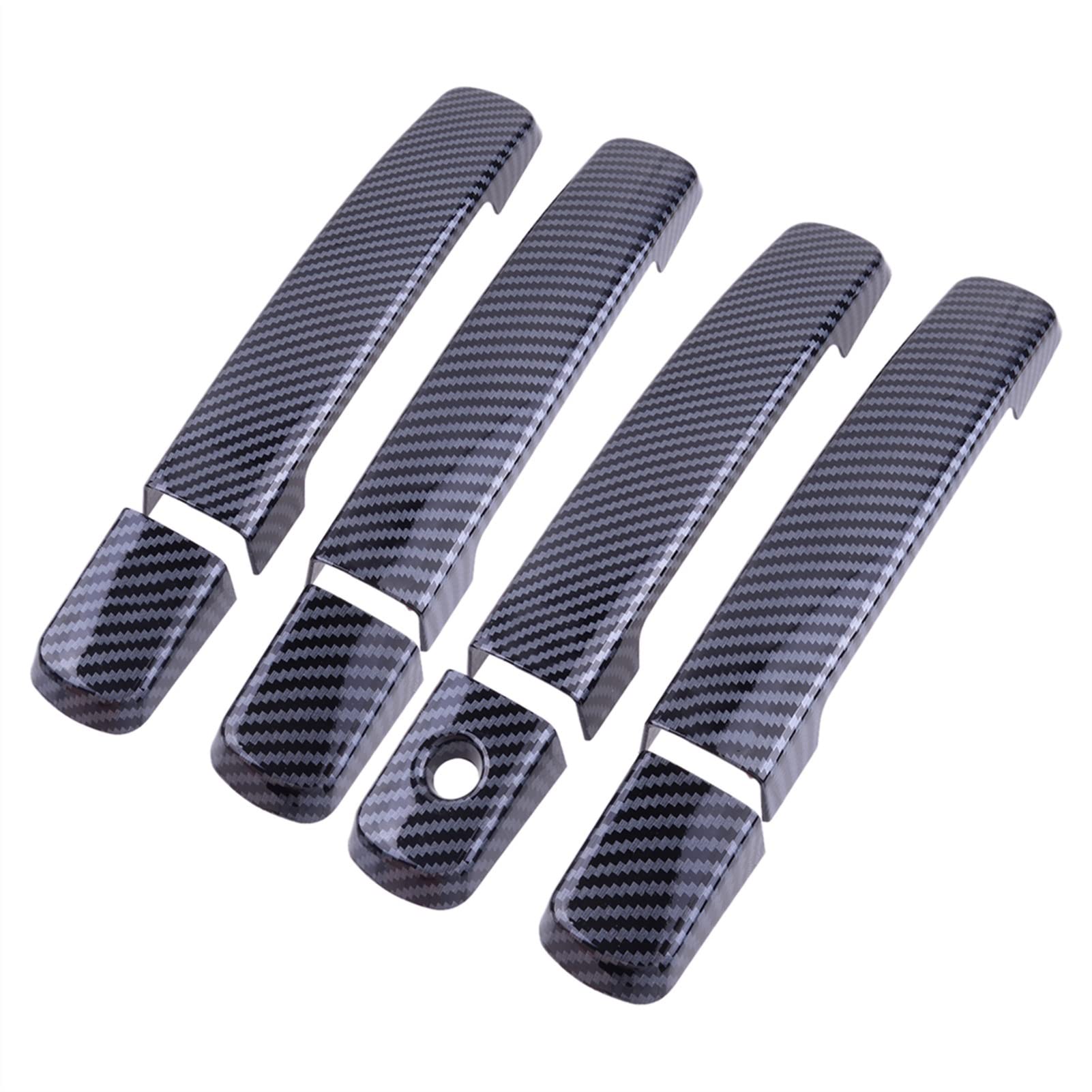 Rinkteea One Color Exterior Car Door Handle For Nissan Qashqai 2007 8Pcs/Set Car Exterior Door Handle Cover Trim Carbon Fiber Style Fit