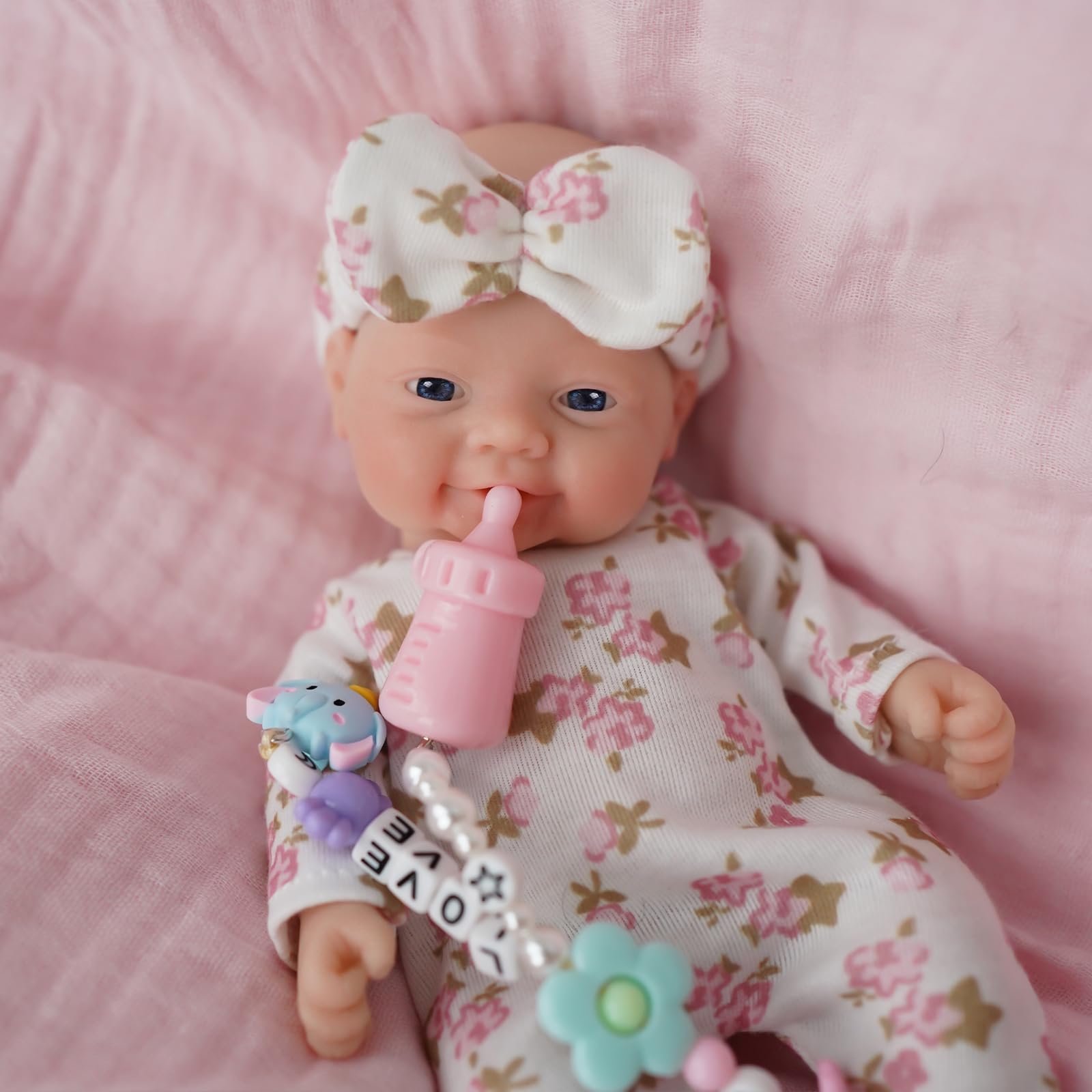 Amazon.com: Newtotlove Reborn Baby Dolls,7 Inch Mini Silicone Baby