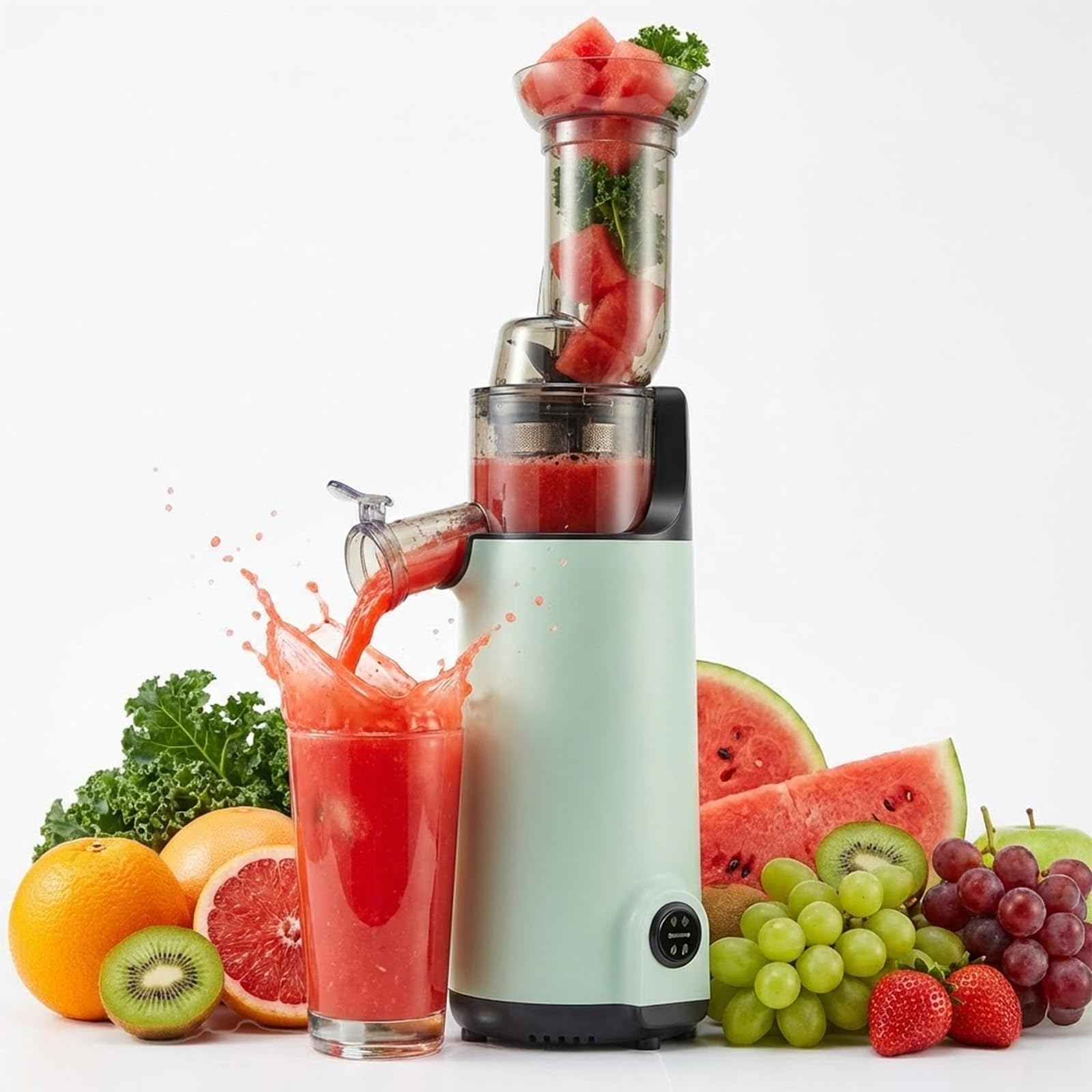 Presse-agrumes à froid performant contre le gaspillage de fruits, modèle compact