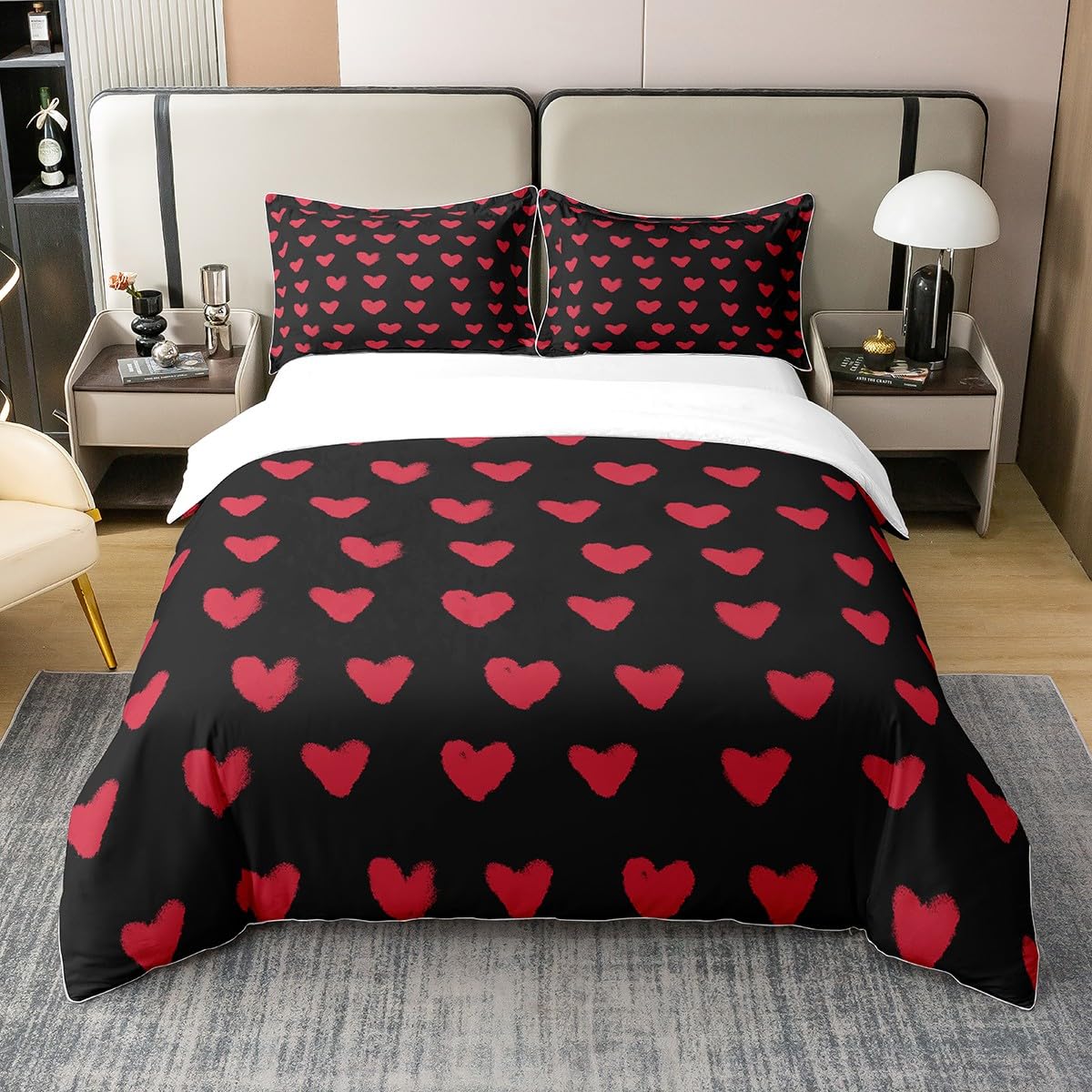 Cadeau de Saint-Valentin pour filles et femmes avec parure de lit