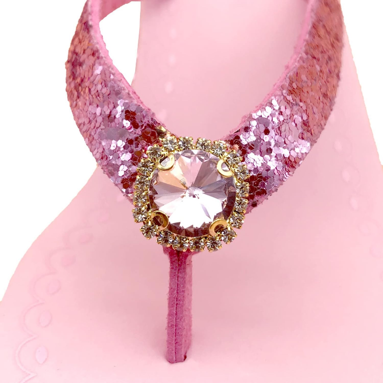 [センダ チシヨ] ビーチサンダル レディース 厚底 ビジュー 軽い トングサンダル 歩きやすい ヒール8cm 海 痛くない 女の子